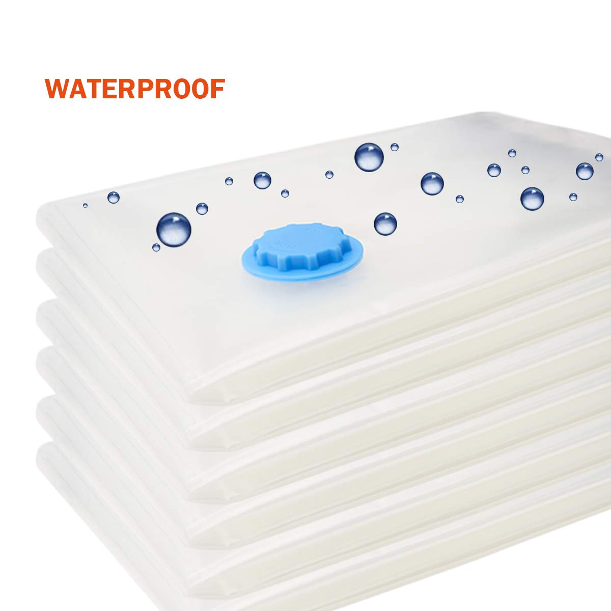 YANSER Vacuum Storage Space Saver Bags - 7 Pack Jumbo 32x40 Inch for Clothes, Blankets & Large Items | Includes Travel Pump | Durable Waterproof Storage Solution | Perfect for Travel, Seasonal Storage & Home Organization