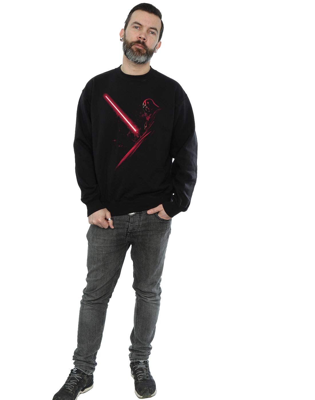 Star Wars Darth Vader Shadow Pullover Hoodie for Men - X-Large Black Sweatshirt | Cosplay, Halloween Costume, Movie Fan Gift, Casual Wear