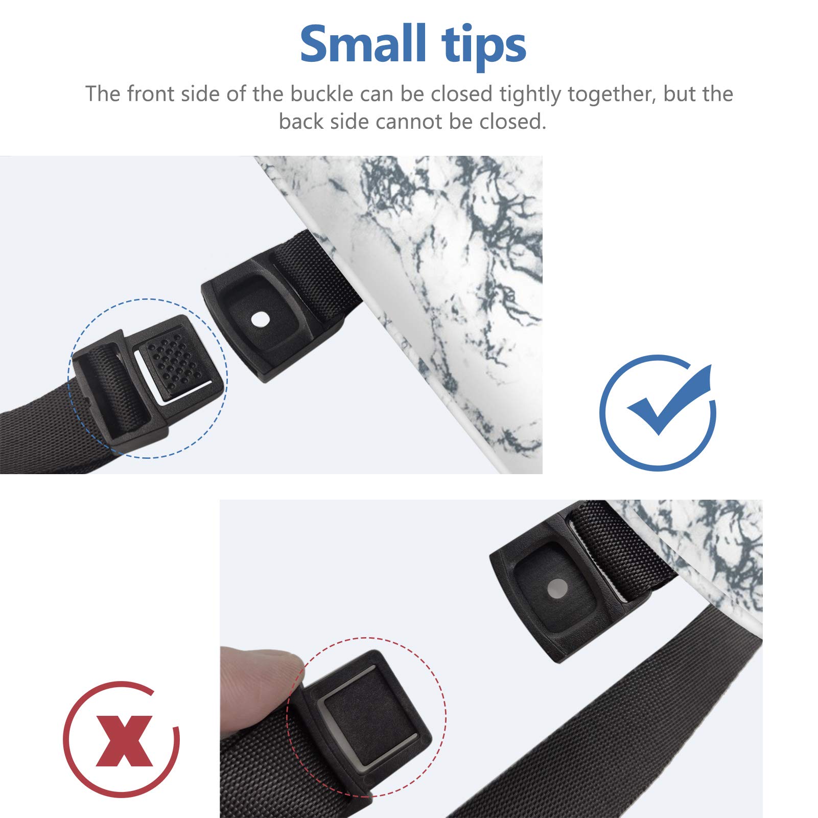 Waterproof Hanging Toilet Paper Holder - Portable Foldable Roll Tissue Dispenser with Strap for Camping, Bathroom, Hiking & Travel - Marble Design Toilet Paper Protector & Storage Case