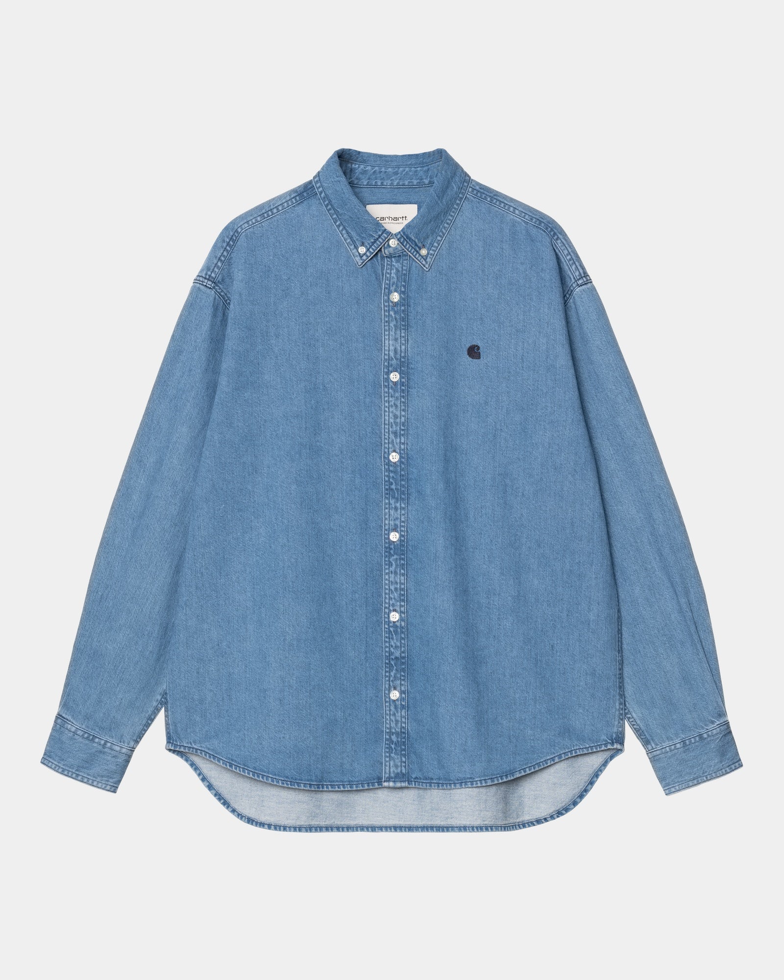 Lucas Shirt for Men - Premium Blue Stone Washed Cotton Casual Button Down Shirt | Perfect for Office, Date Night & Outdoor Activities