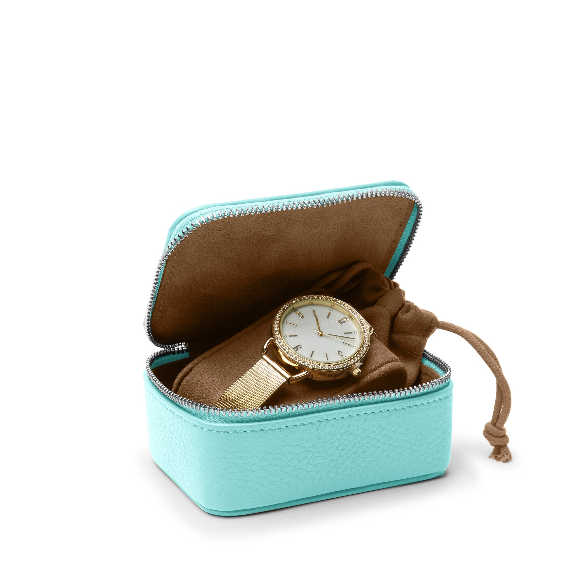 Premium Travel Watch Box Celeste - Waterproof & Shockproof Watch Storage Case for Men & Women - Perfect for Business Trips, Vacations & Daily Commute