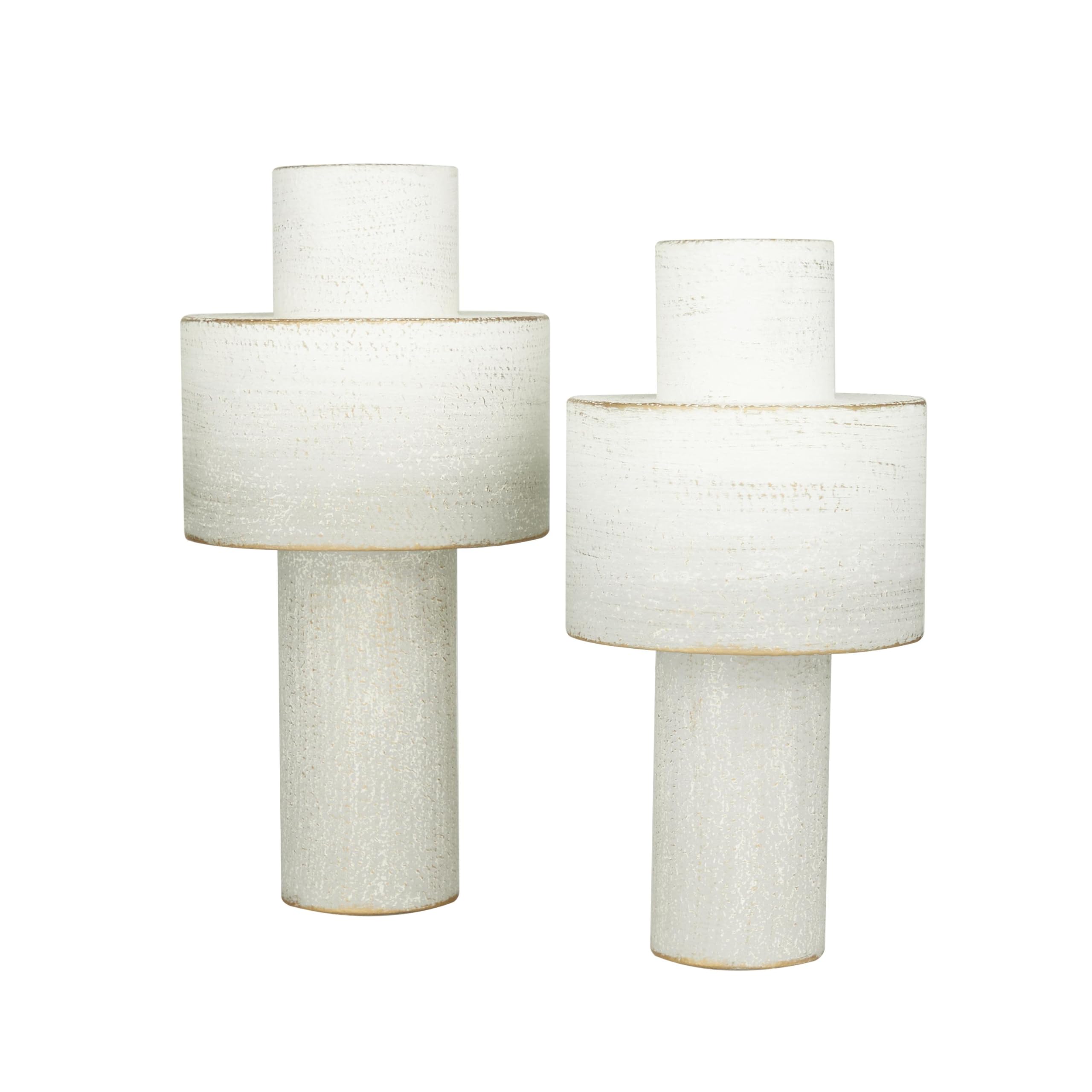 CosmoLiving by Cosmopolitan Metal Decorative Vase Set of 2 - 16