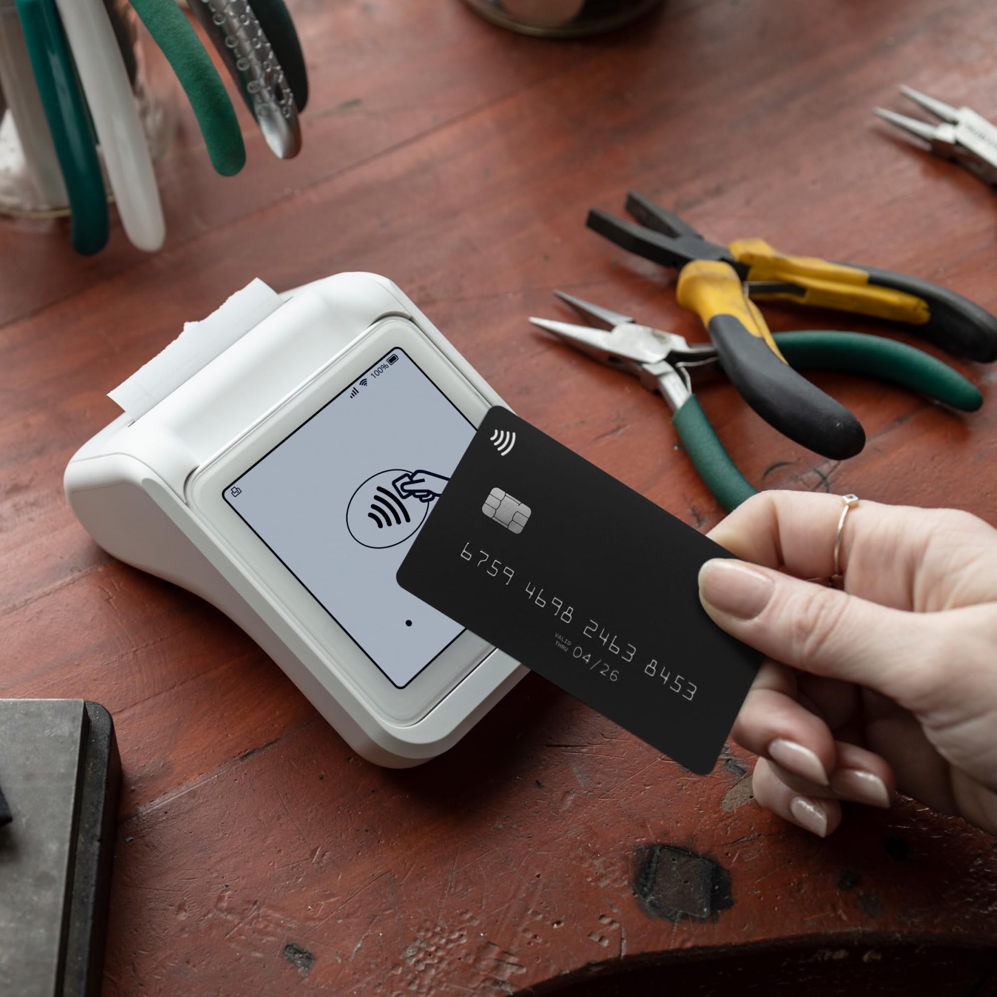 SumUp Solo + Printer Bundle - Portable Credit Card Payment Terminal with Full Touch-Screen, Free SIM Card & Mobile Data - Ideal for Retail Stores, Food Trucks & Mobile Businesses