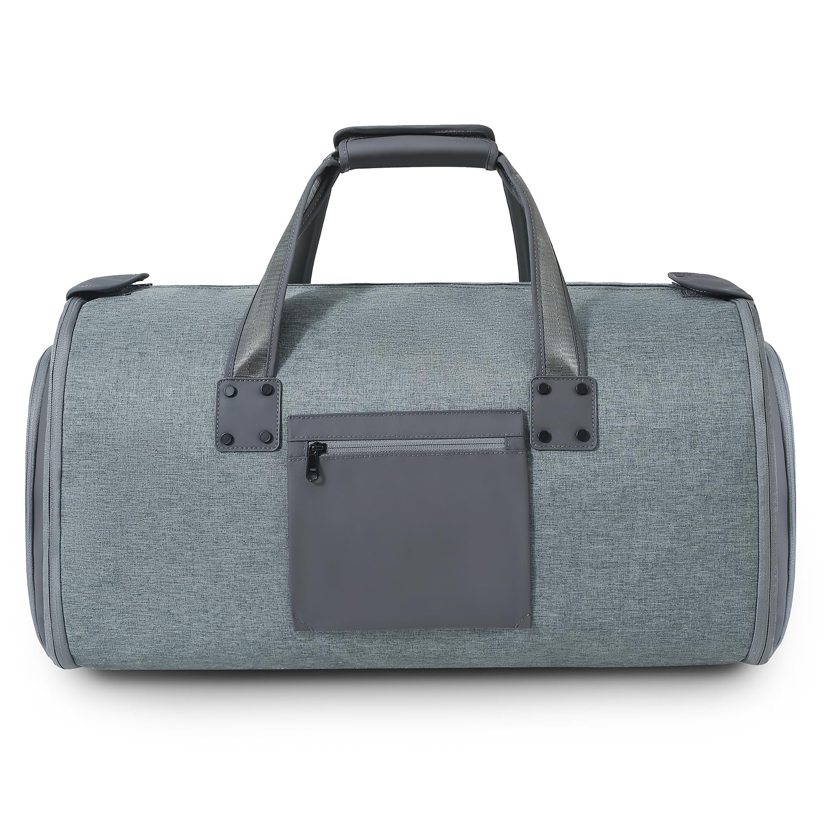 Premium Waterproof Travel Garment Bag with Shoe Compartment - 2-in-1 Convertible Suit & Shoe Storage - Large Dark Gray Carry-On for Business Trips & Weddings