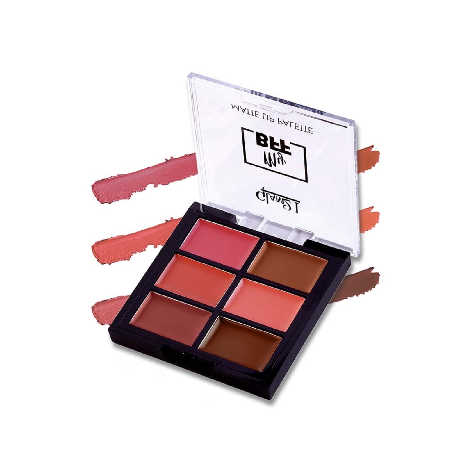 Glam21 My BFF Matte Lip Palette - 6 Long Lasting Lipstick Shades | Travel Size Creamy Matte Lipstick Set | Nudes-02 (9g) | Perfect for Everyday Wear, Parties & Special Occasions