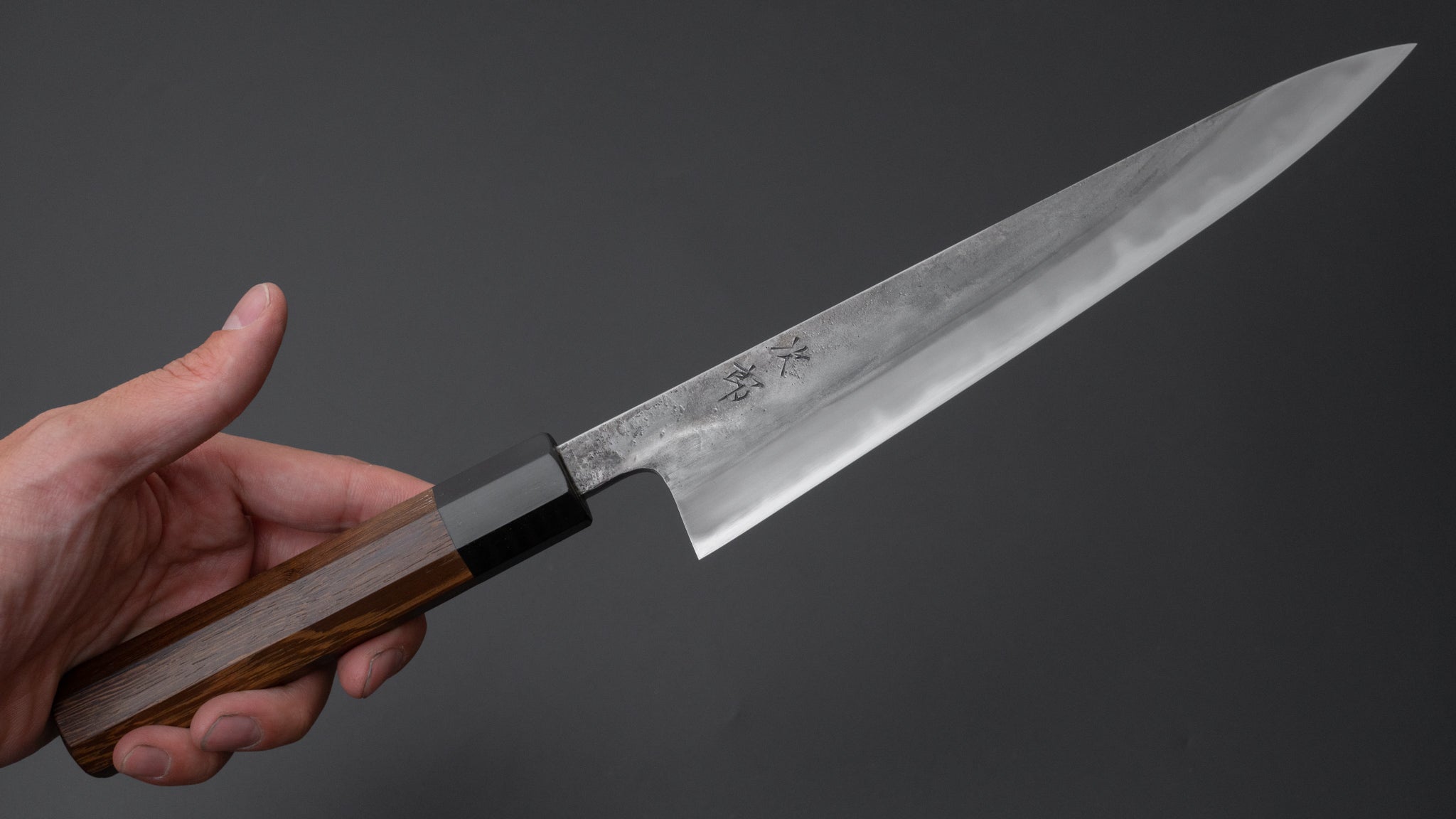Premium Jiro Tsuchime Sujihiki 210mm Japanese Slicing Knife with Taihei Tagayasan Handle - Perfect for Sushi, Sashimi & Meat Carving (#514)
