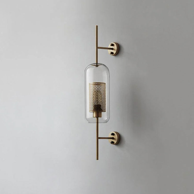 Chiswick Glass Wall Lamp - Modern LED Sconce Light for Living Room, Bedroom, and Hallway - Elegant Home Decor Lighting Fixture