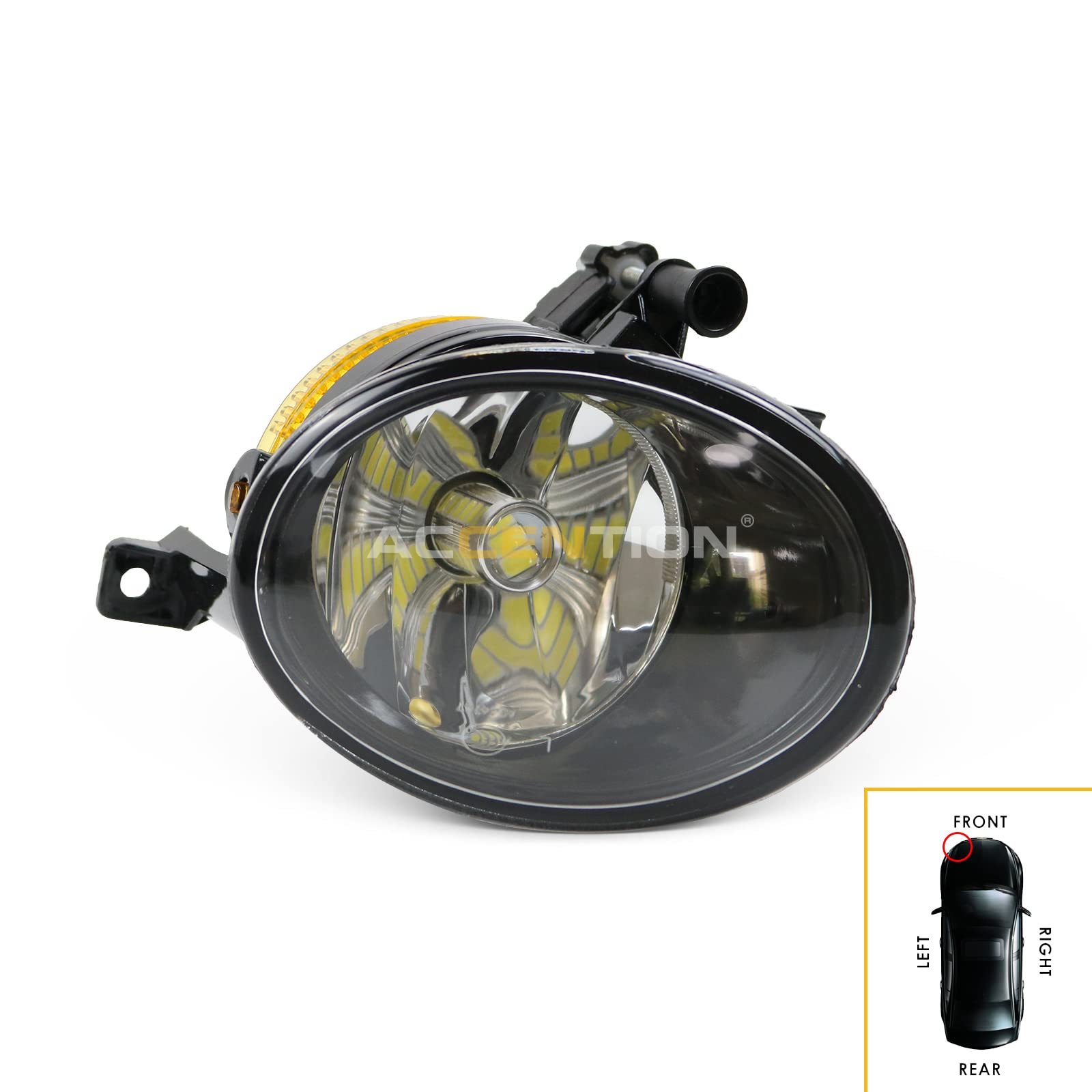 Volkswagen VW Touareg 2011-2014 LED Fog Lights - Carvel Front Fog Lamp Kit with Bulbs | Durable & Bright LED Car Styling for Night Driving & Bad Weather
