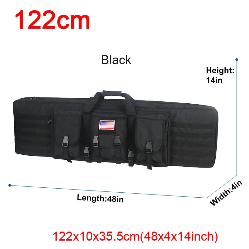 Tactical Double Rifle Case - Durable Waterproof Gun Bag for Hunting & Shooting Range - Perfect for Outdoor Adventures & Firearm Storage