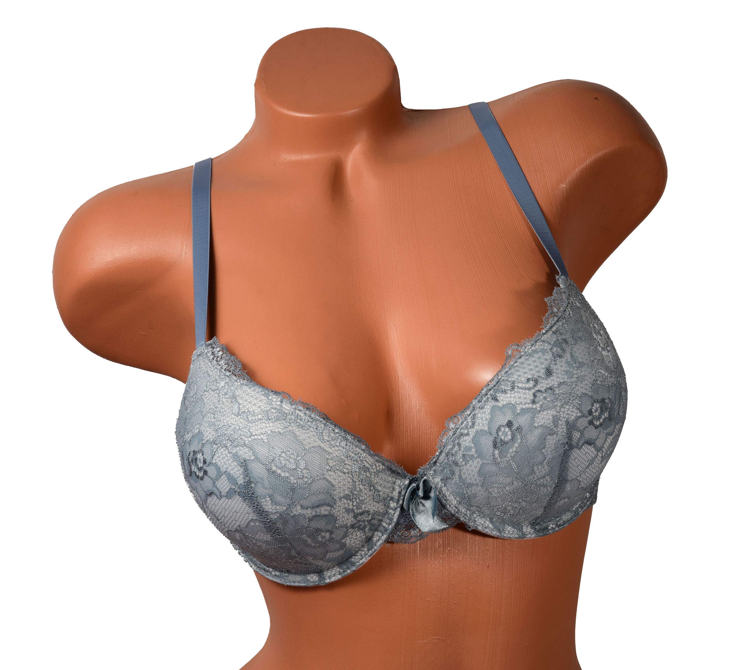 6 Pack Women's Push Up Lace Bras - B & C Cup Sizes - Comfortable & Sexy Underwear for Everyday Wear & Special Occasions