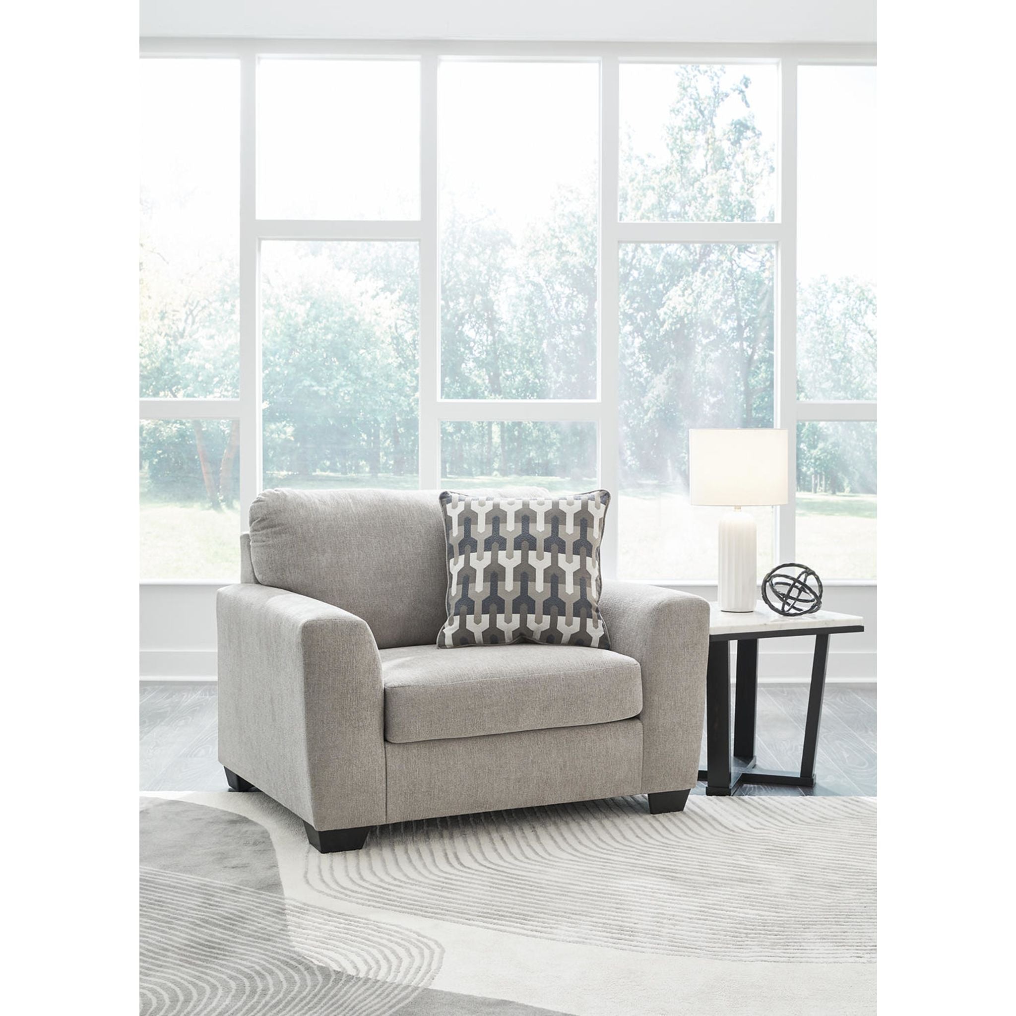 Comfortable Oversized Flannel Chair for Living Room - Avenal Park Cozy Lounge Chair for Relaxing, Reading & Movie Nights