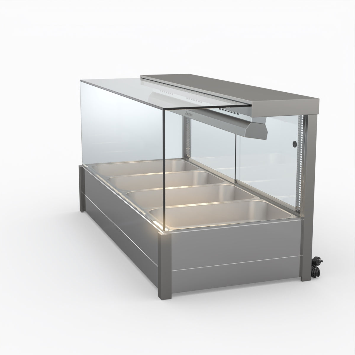 Bonvue BM14SC Square Countertop Bain Marie for Wet & Dry Food - Perfect for Restaurants, Catering & Buffets