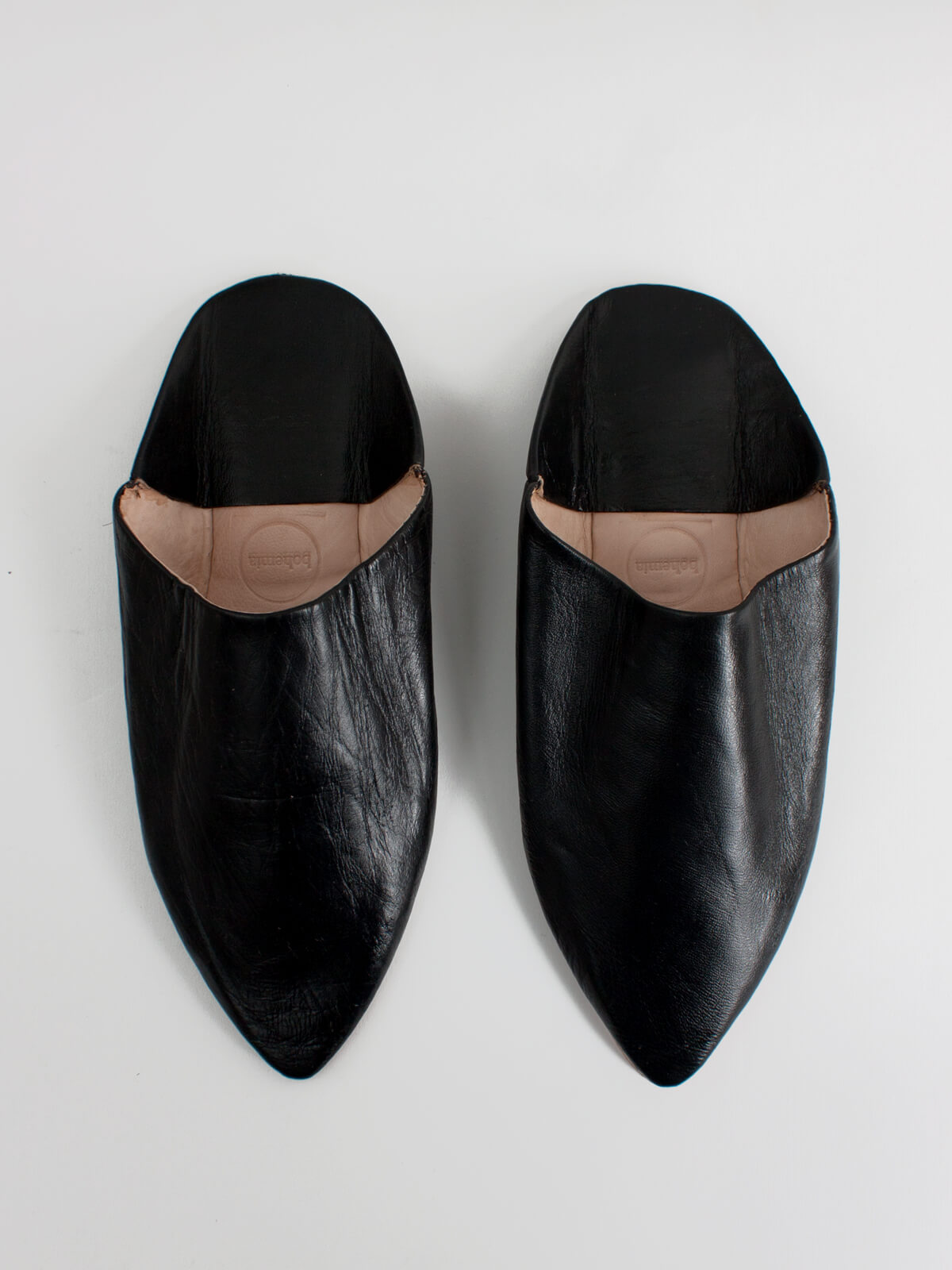 Authentic Moroccan Men's Pointed Babouche Slippers - Comfortable Leather House Shoes for Relaxation at Home, Gift for Him, Black | Perfect for Lounging, Meditation & Cultural Fashion