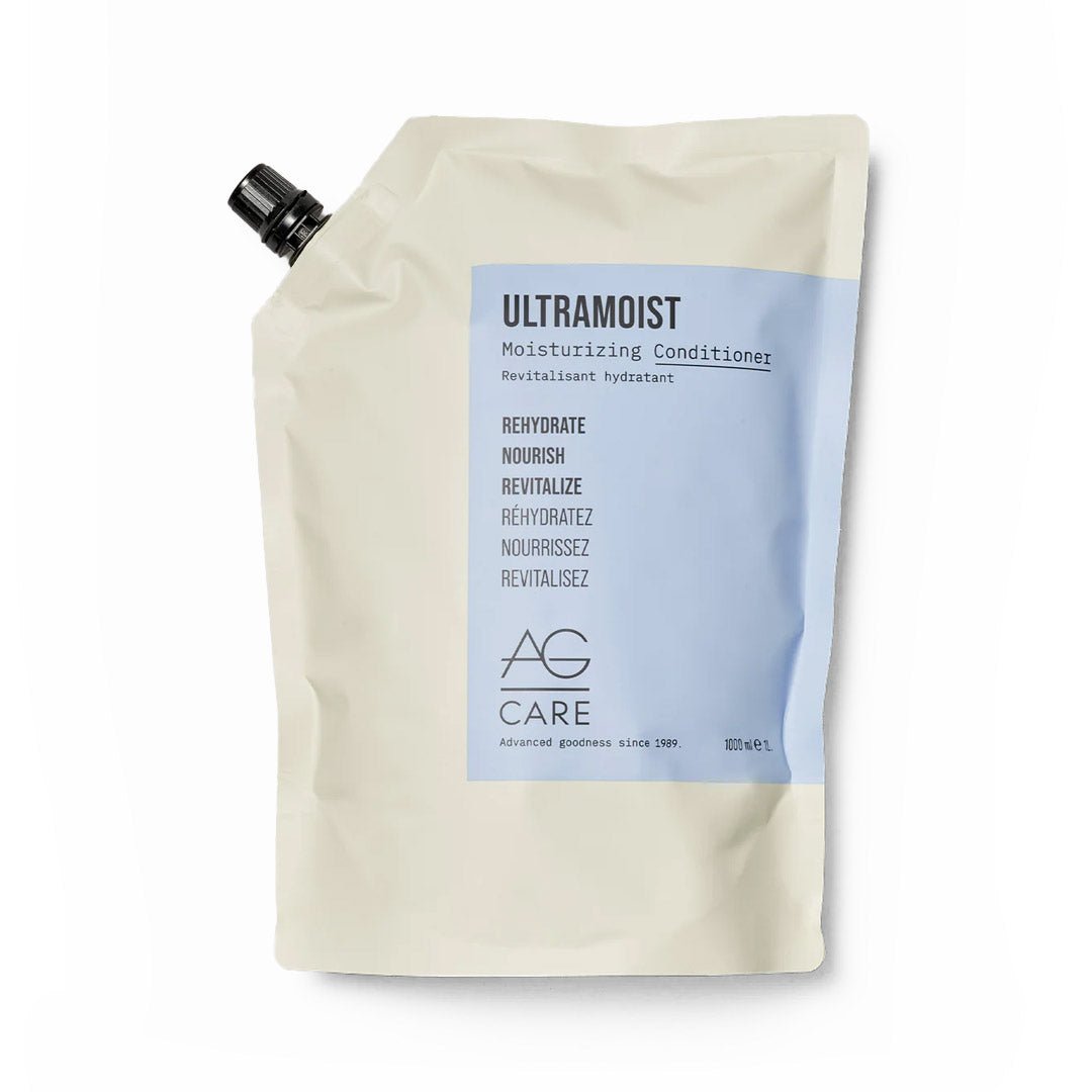 AG Care Ultramoist Moisturizing Conditioner 1L - Deep Hydration for Dry & Damaged Hair - Perfect for Salon & Home Hair Care Routine