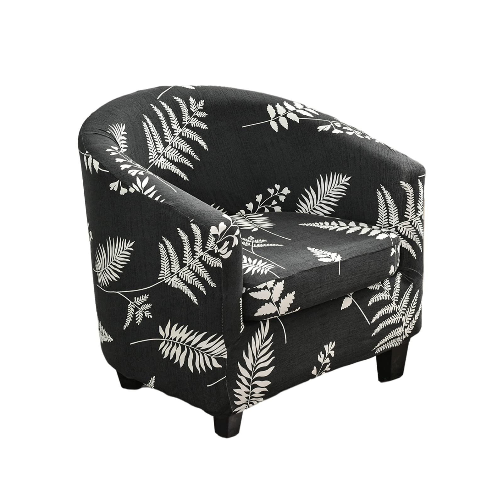 Ybzx 2-Piece Printed Tub Chair Slipcover Set - Soft Elastic Armchair Covers for Club & Barrel Chairs - Furniture Protector for Living Room, Bar Counter & Home Decor | Perfect for Sofa Protection & Style Upgrade