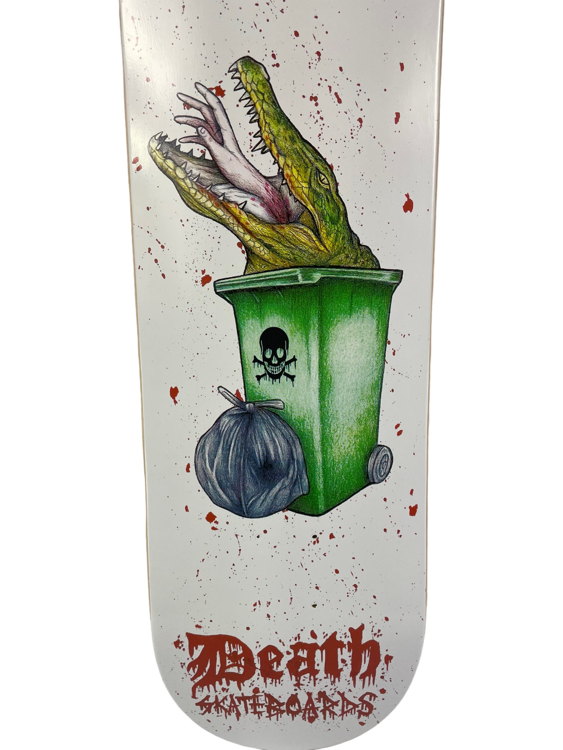 Death Ronny Calow 'Crocodile' Skateboard Deck by Death Skateboards - Choose Your Size for Street & Park Skateboarding