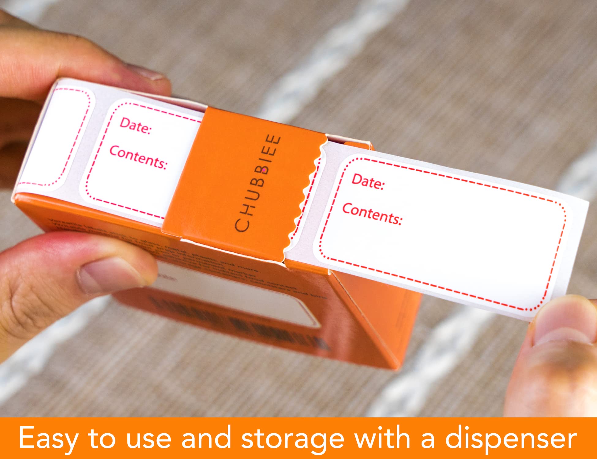 Removable Refrigerator & Freezer Labels with Dispenser Box - Waterproof Food Storage Stickers for Meal Prep, Deli Containers & Pantry Organization - Perfect for Kitchen, Grocery & Home Storage Solutions