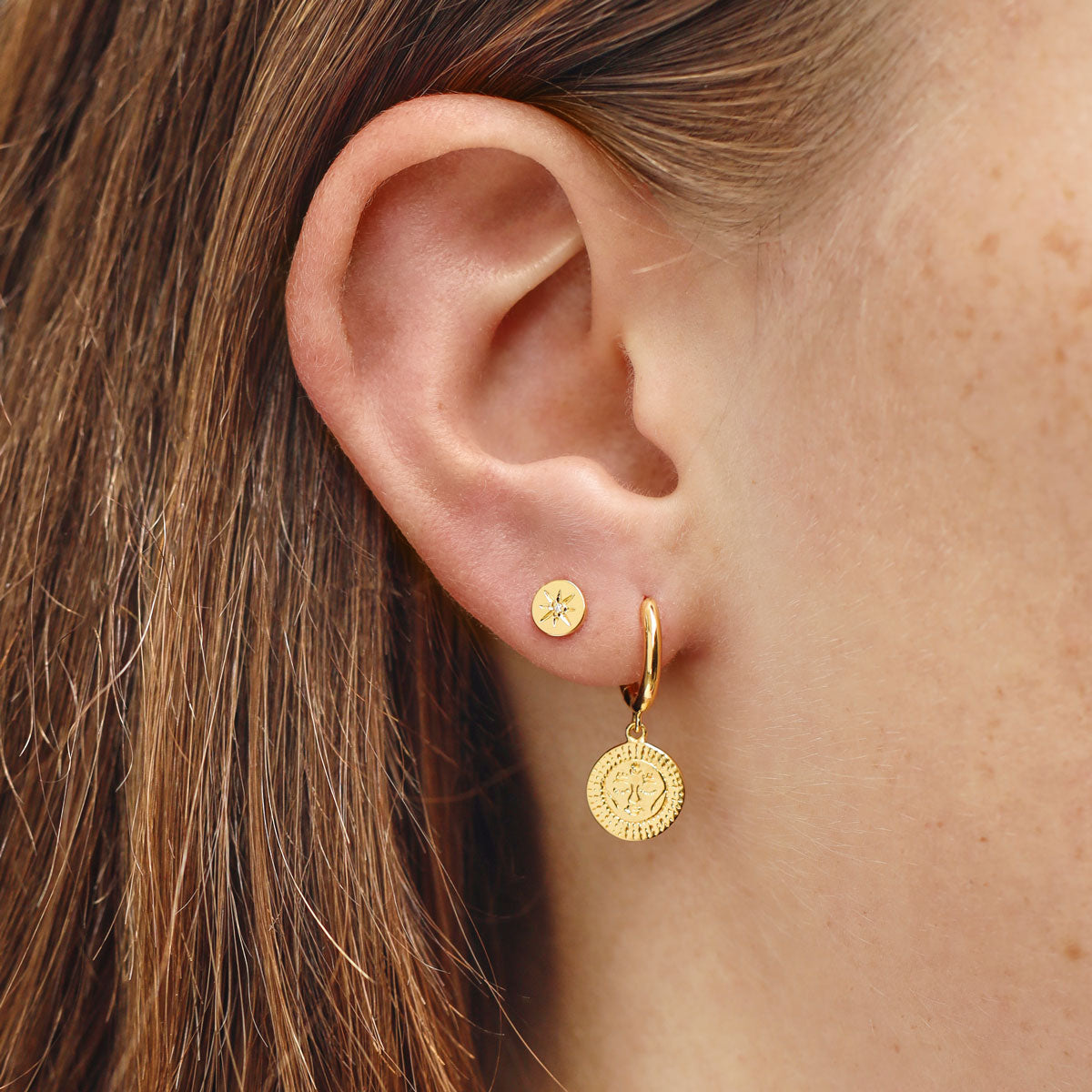 Delicate Enchanted Gold Light Stud Earrings - Perfect for Everyday Wear, Parties & Special Occasions