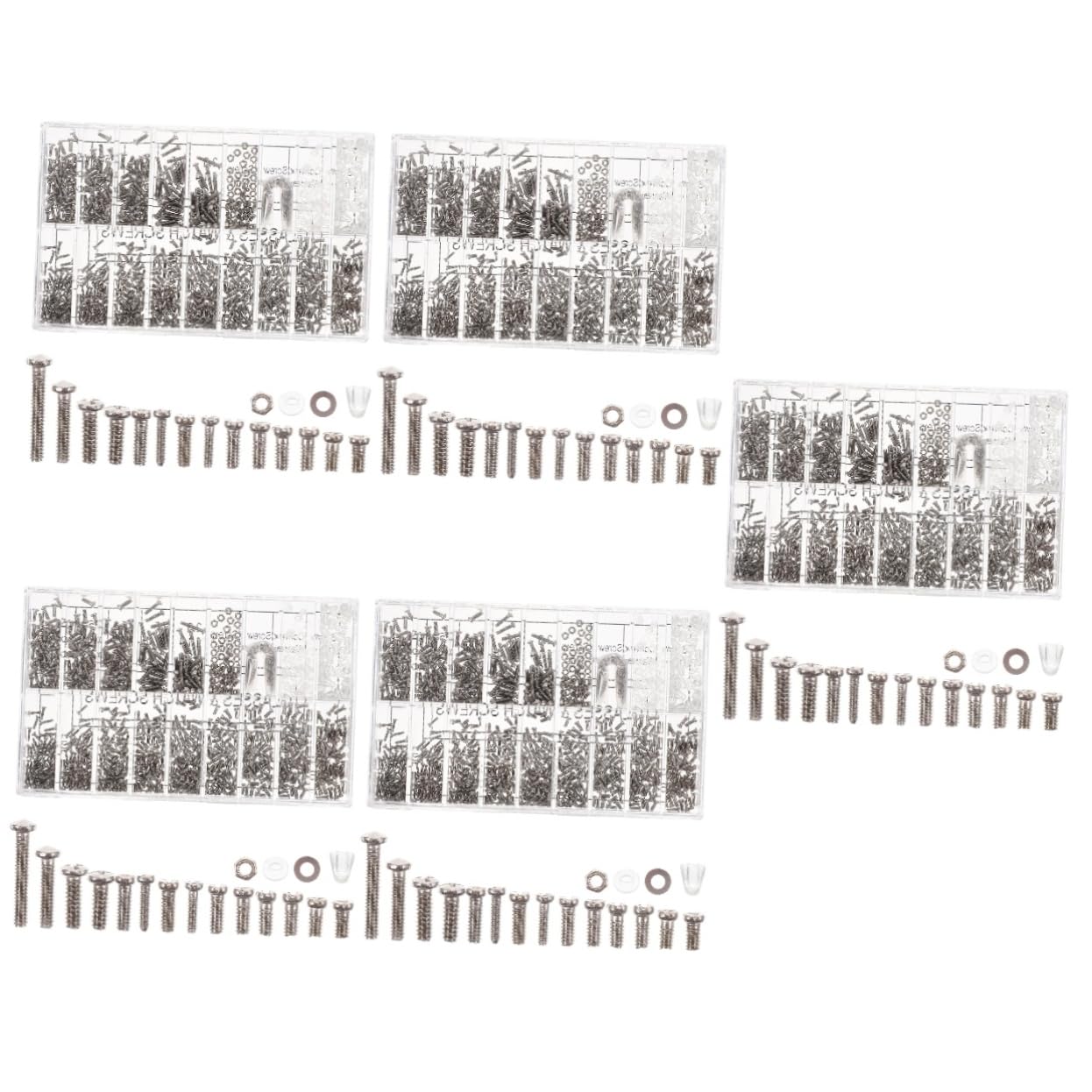 HOMSFOU 5-Piece Glasses Repair Kit - Premium Eyeglass Screws, Screwdriver & Replacement Tools for Glasses & Watch Repair - Perfect for Home, Office & Travel Use