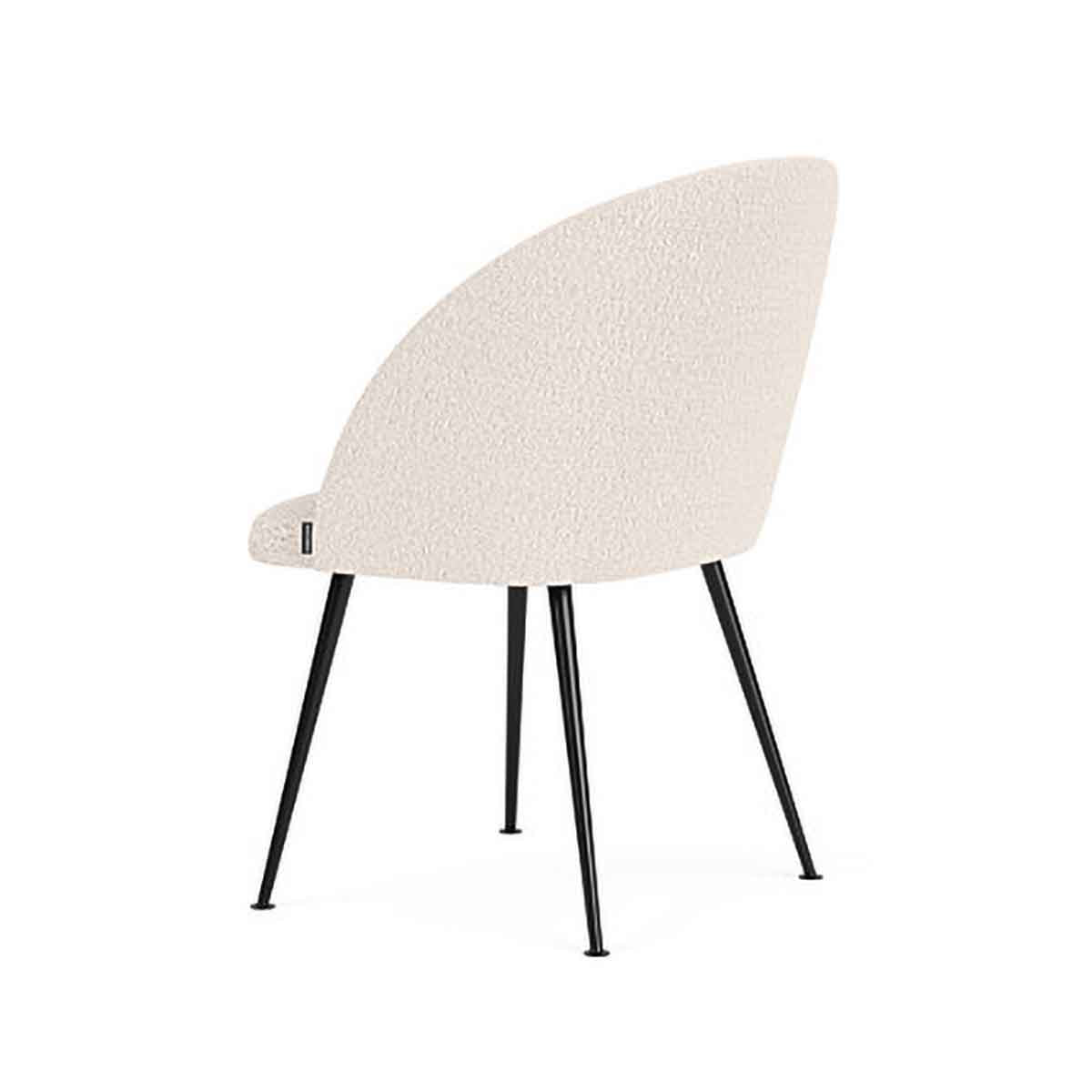 Holly Boucle Dining Chair - Modern Upholstered Accent Chair for Kitchen, Dining Room & Office - Comfortable & Stylish Home Decor
