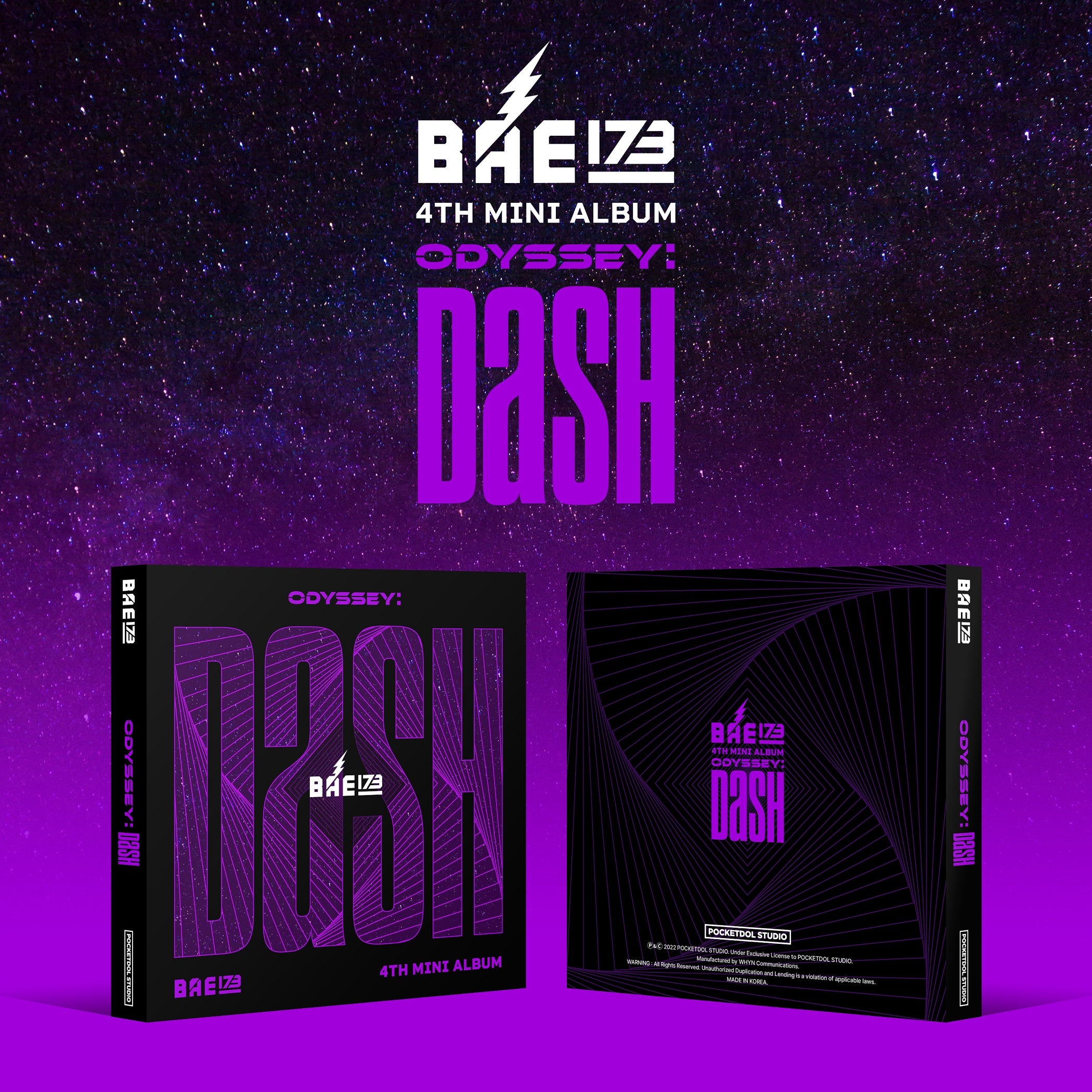 BAE173 4th Mini Album 'ODYSSEY: DASH' - K-Pop CD with Photobook & Poster - Perfect for K-Pop Collectors and Music Lovers