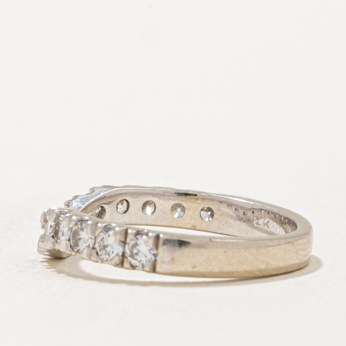0.52ctw Diamond Chevron Ring Size 3.75 - Elegant Stackable Wedding Band for Women, Perfect for Anniversary Gifts & Bridal Jewelry