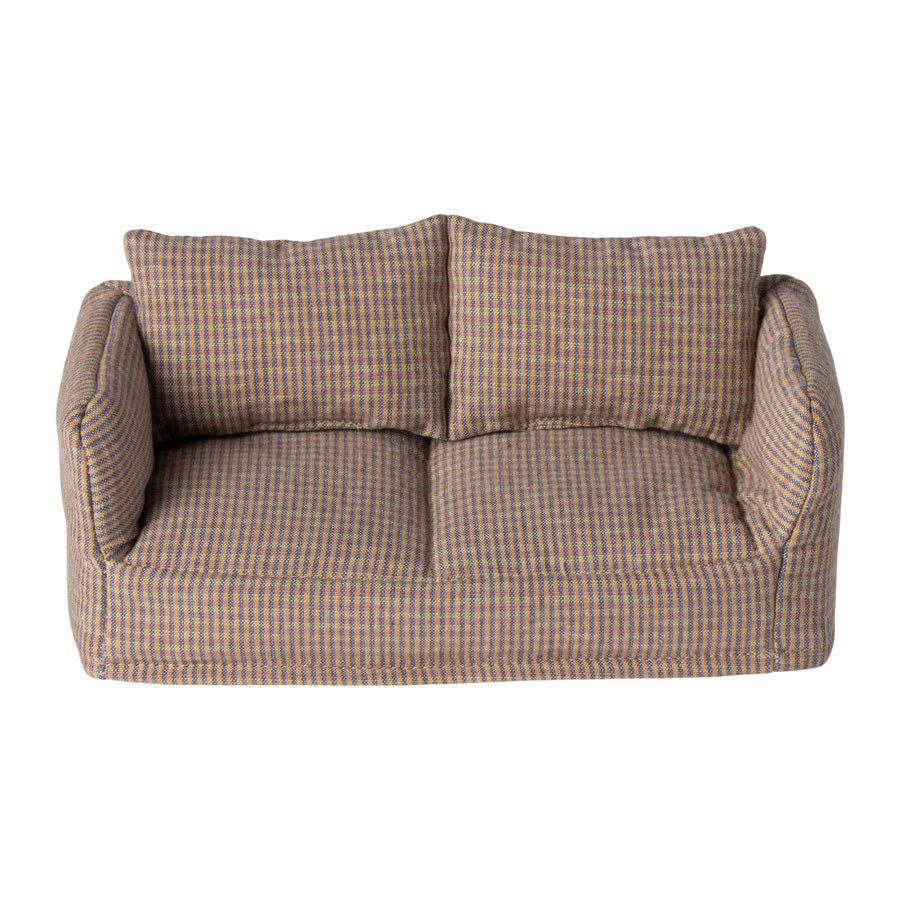 Maileg Miniature Mouse Couch - Adorable Dollhouse Furniture for Kids' Pretend Play & Collectible Display