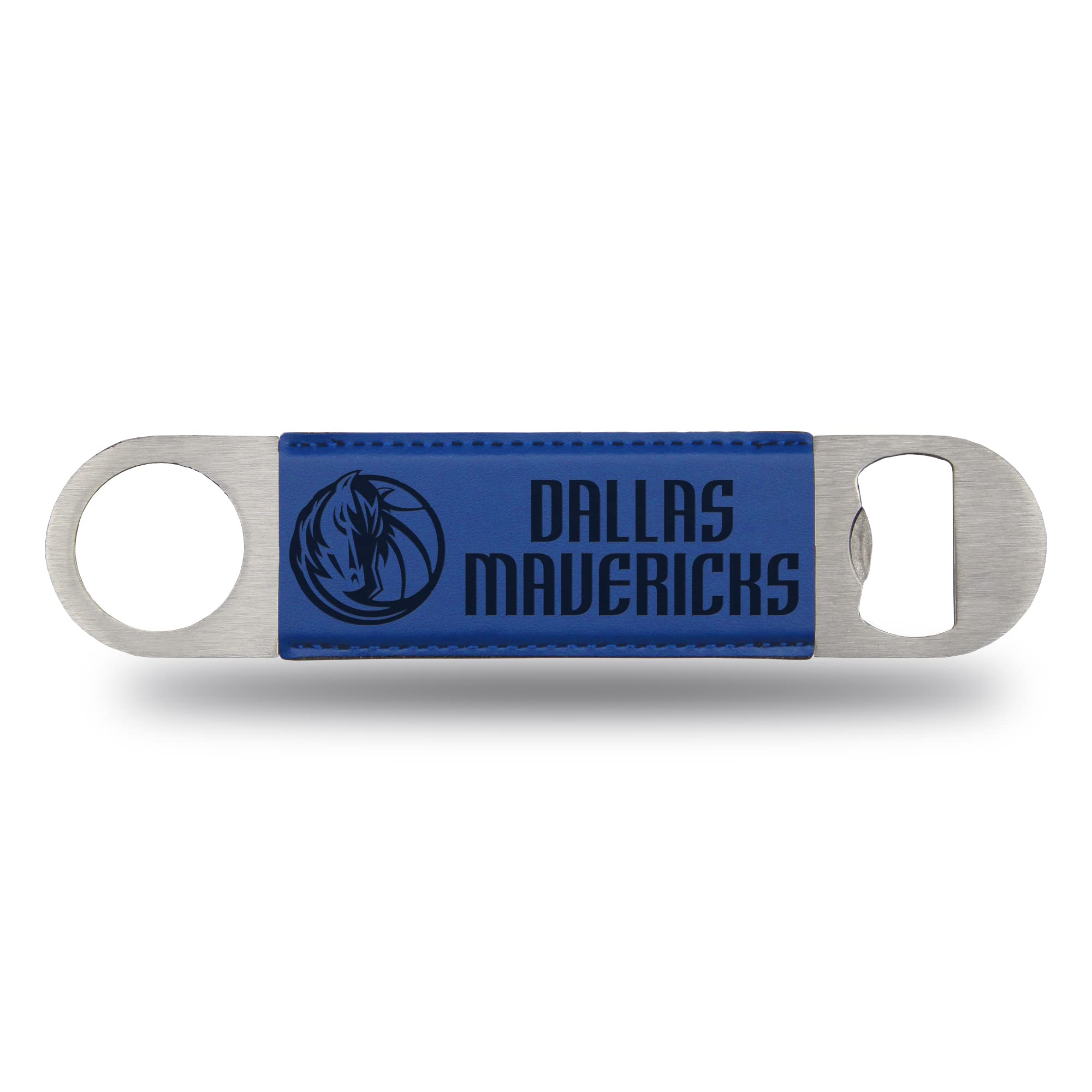 NBA Laser Engraved Bar Blade - Premium Faux Leather Bottle Opener for Beer & Beverages - Perfect Sports Bar Accessory for Game Day Parties & Tailgating