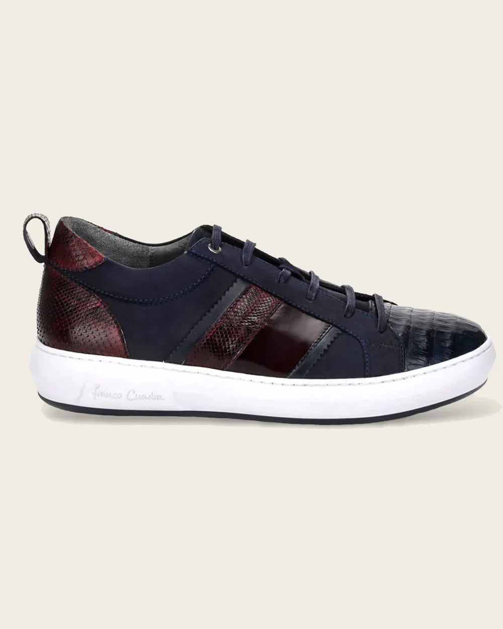 Men's Cuadra Blue Casual Fashion Caiman Sneakers - Comfortable & Stylish Shoes for Everyday Wear, Work & Outdoor Activities