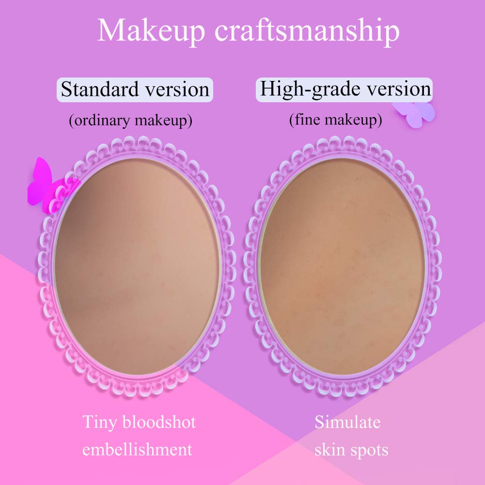 Premium Silicone Breast Forms A-G Cups - Realistic Fake Boobs with Skin Spot Texture for Crossdressers & Cosplay - 6G Floating-Point Design with Cotton Filler - Perfect for Drag Shows, Costume Parties & Gender Affirmation