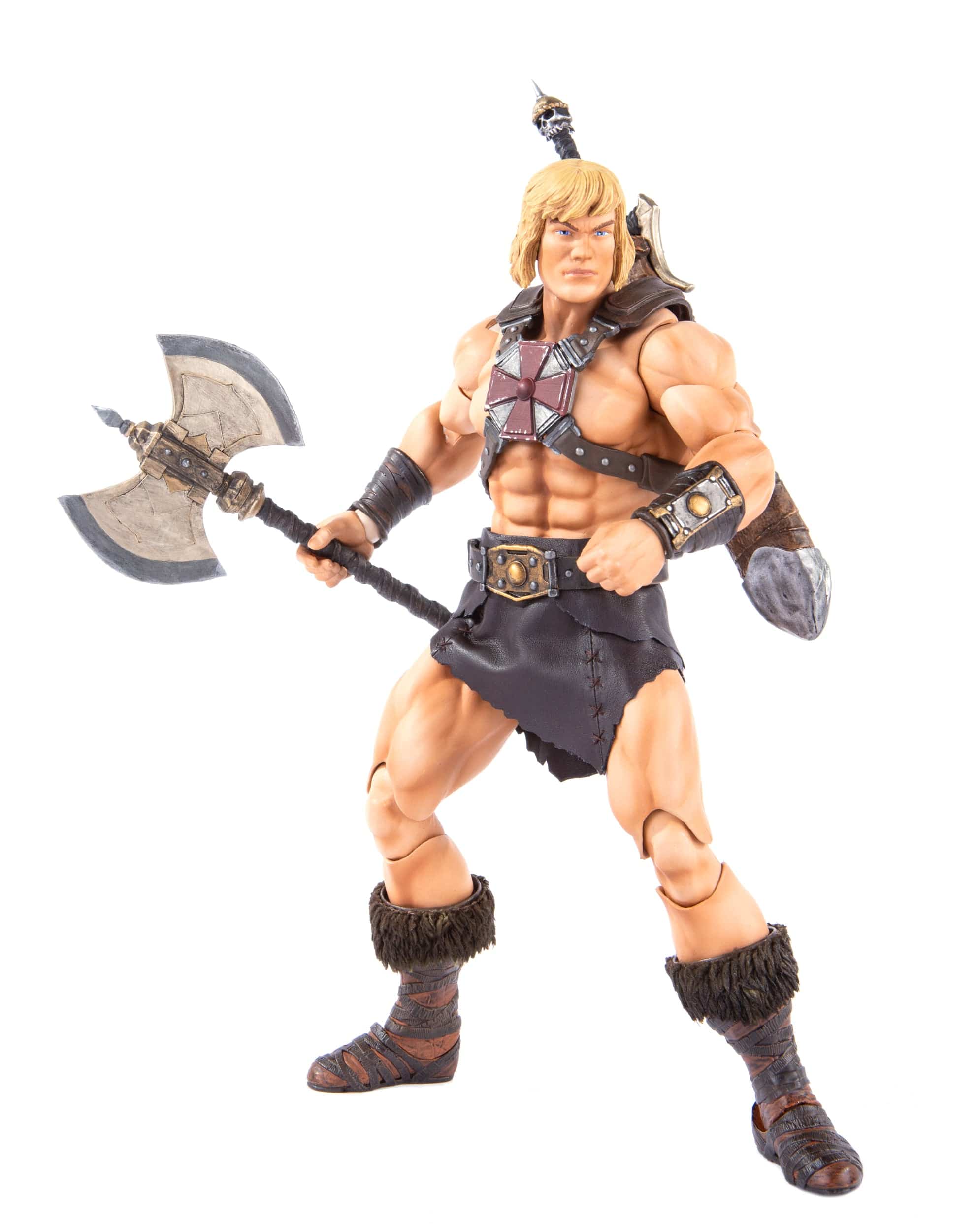 He-Man 1/6 Scale Action Figure Collectible - Masters of the Universe Classic Hero Toy for Display & Play - Perfect for Collectors, Fans, and Home Decor