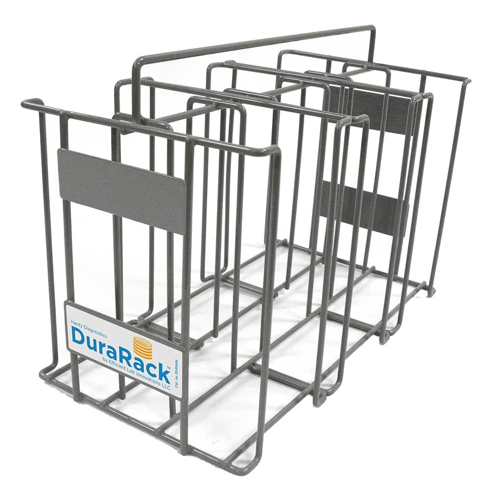 DURARACK™ Autoclavable Petri Dish Holder - Coated Steel Wire Rack for 84 Culture Plates | Transport & Storage Solution for Laboratories by Hardy Diagnostics | Ideal for Microbiology Labs, Research Facilities & Clinical Settings
