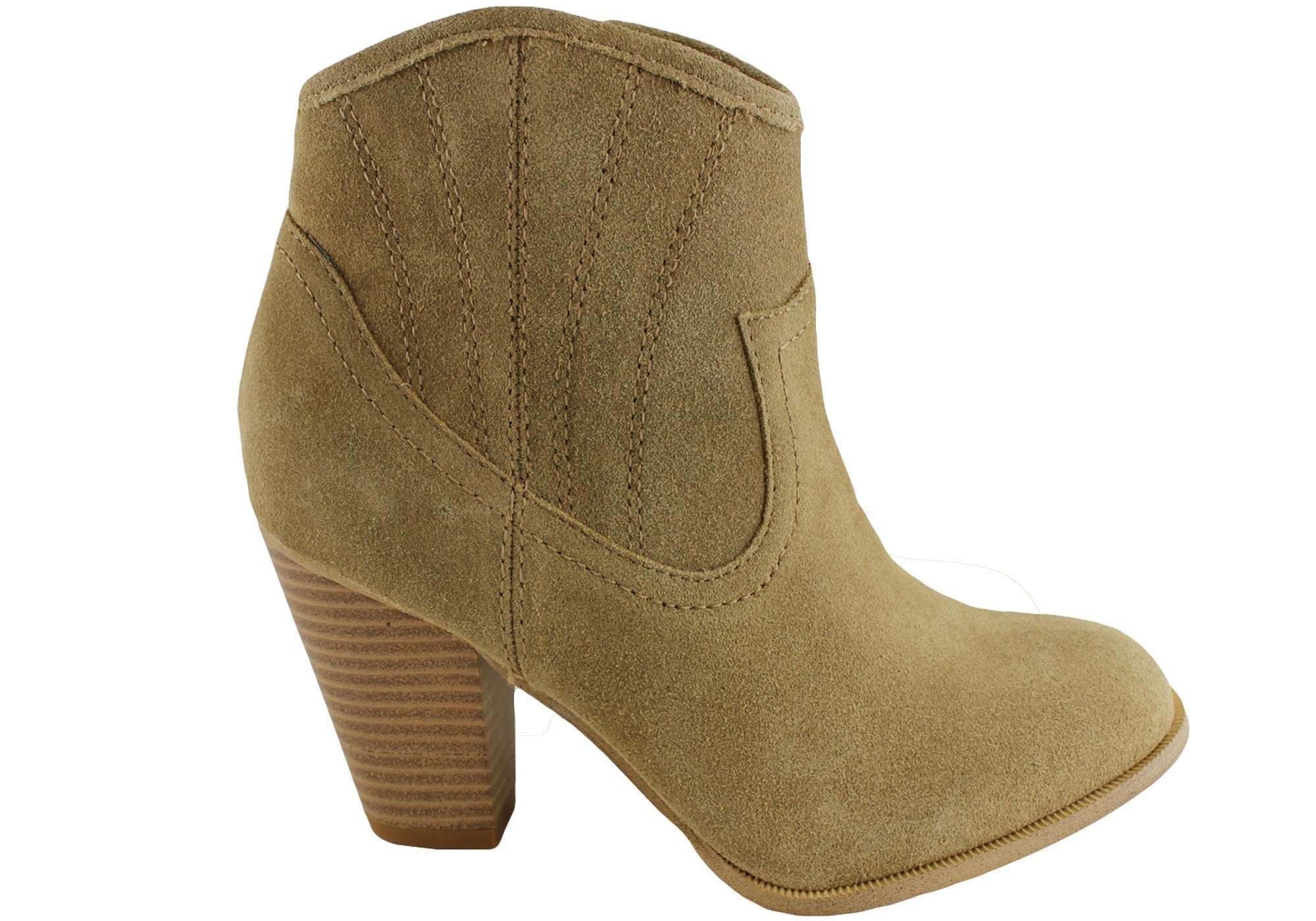 Darci Women's Leather Suede Ankle Boots - Stylish & Comfortable Fall/Winter Fashion Booties for Casual Outfits & Office Wear