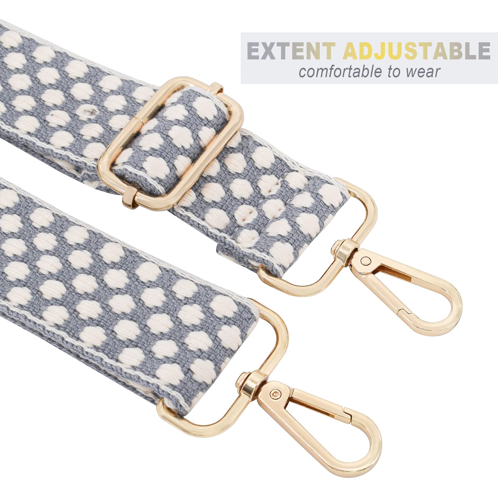 Adjustable Handbag Strap - Wide Purse Replacement Shoulder Strap for Crossbody Bags | Perfect for Work, Travel & Everyday Use