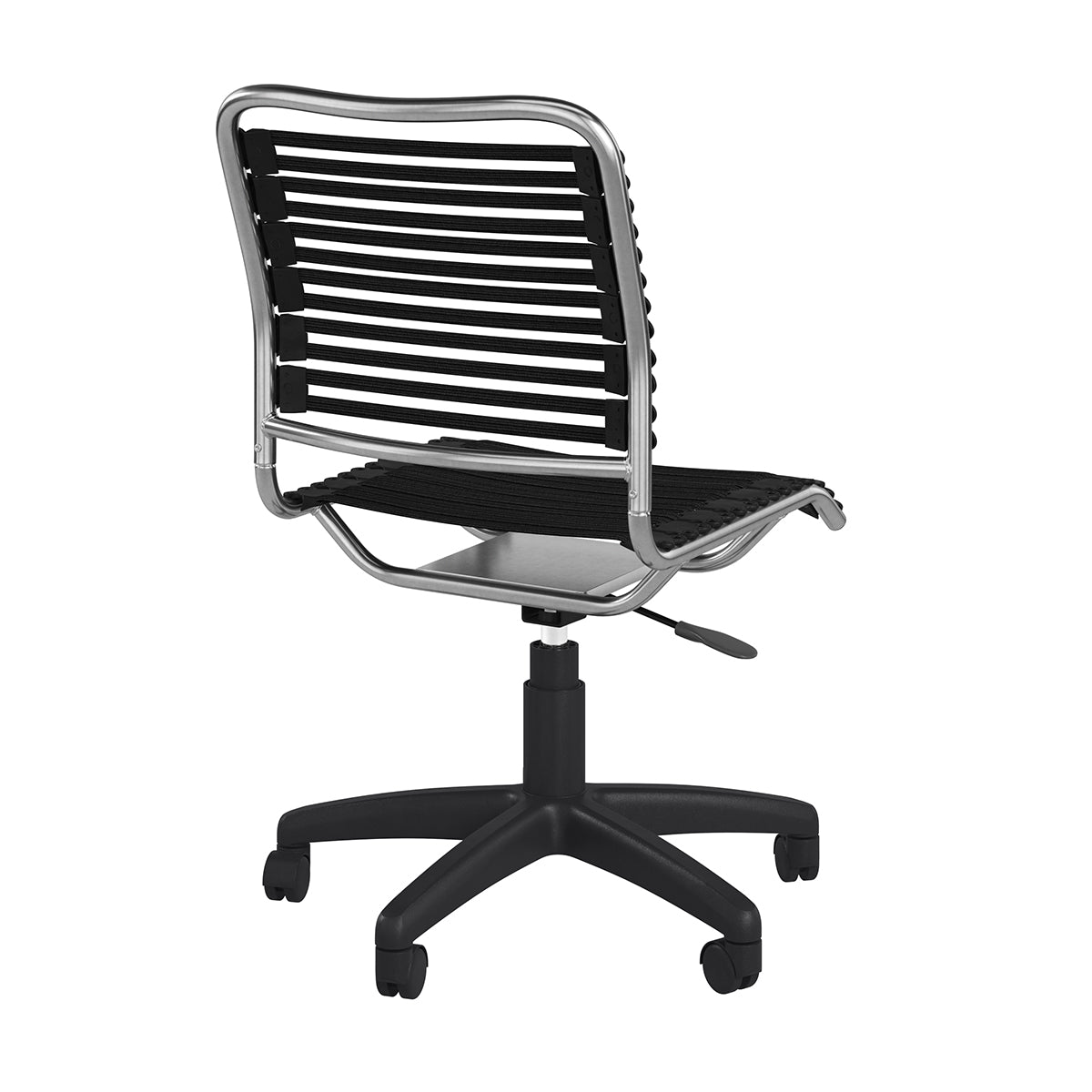 Allison Bungie Flat Low Back Office Chair - Ergonomic Mesh Desk Chair with Graphite Black Frame & Swivel Base - Perfect for Home Office, Computer Workstation & Conference Rooms