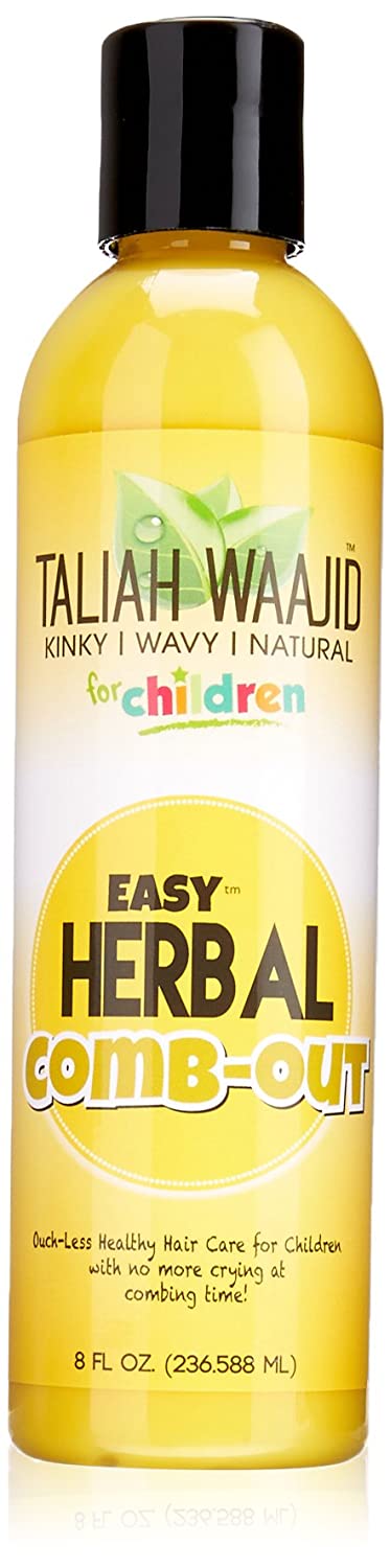 TALIAH WAAJID Easy Herbal Comb Out Detangling Conditioner 8oz - Natural Hair Care for Curly, Coily & Wavy Hair - Perfect for Daily Use & Salon Styling