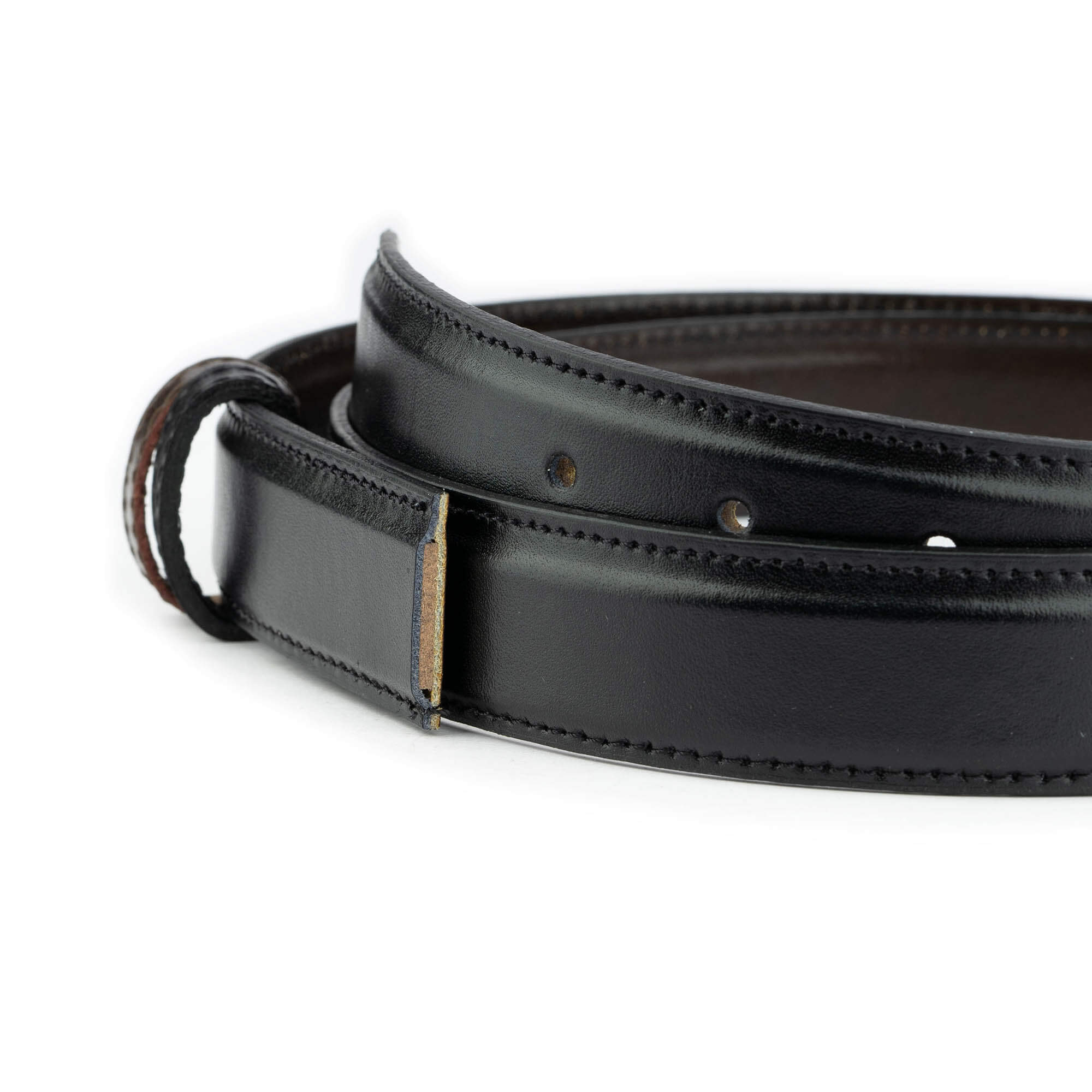 Men's Reversible Black & Brown Leather Belt Strap Replacement for Cartier Buckles 30mm - Perfect for Dress Pants, Jeans & Formal Occasions