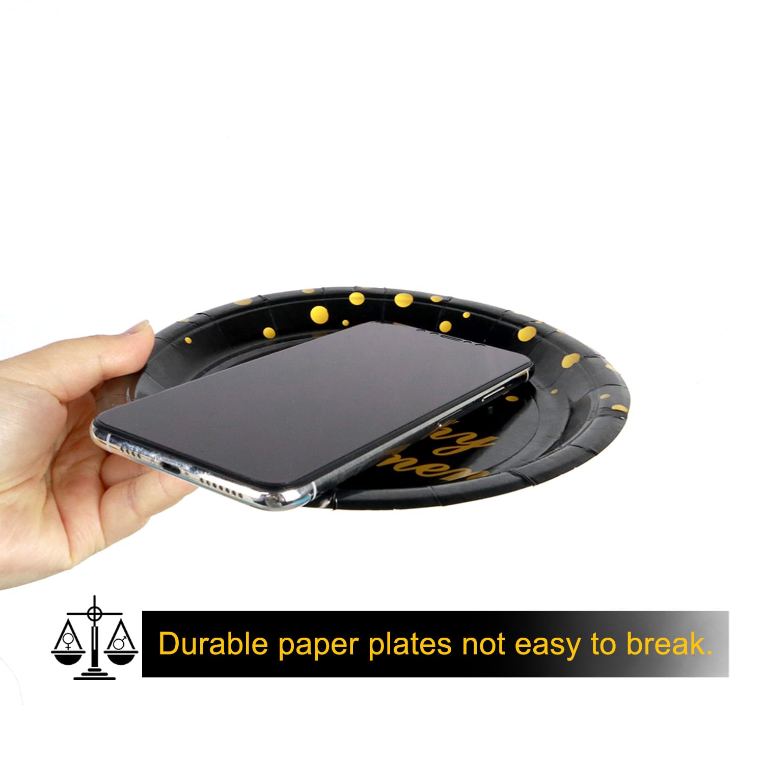 Elegant Disposable Party Tableware Set for 20 Guests - Premium Paper Plates, Napkins & Forks - Perfect for Birthday Celebrations & Retirement Parties (60th Theme) - Ideal for Home Gatherings, Office Events & Special Occasions