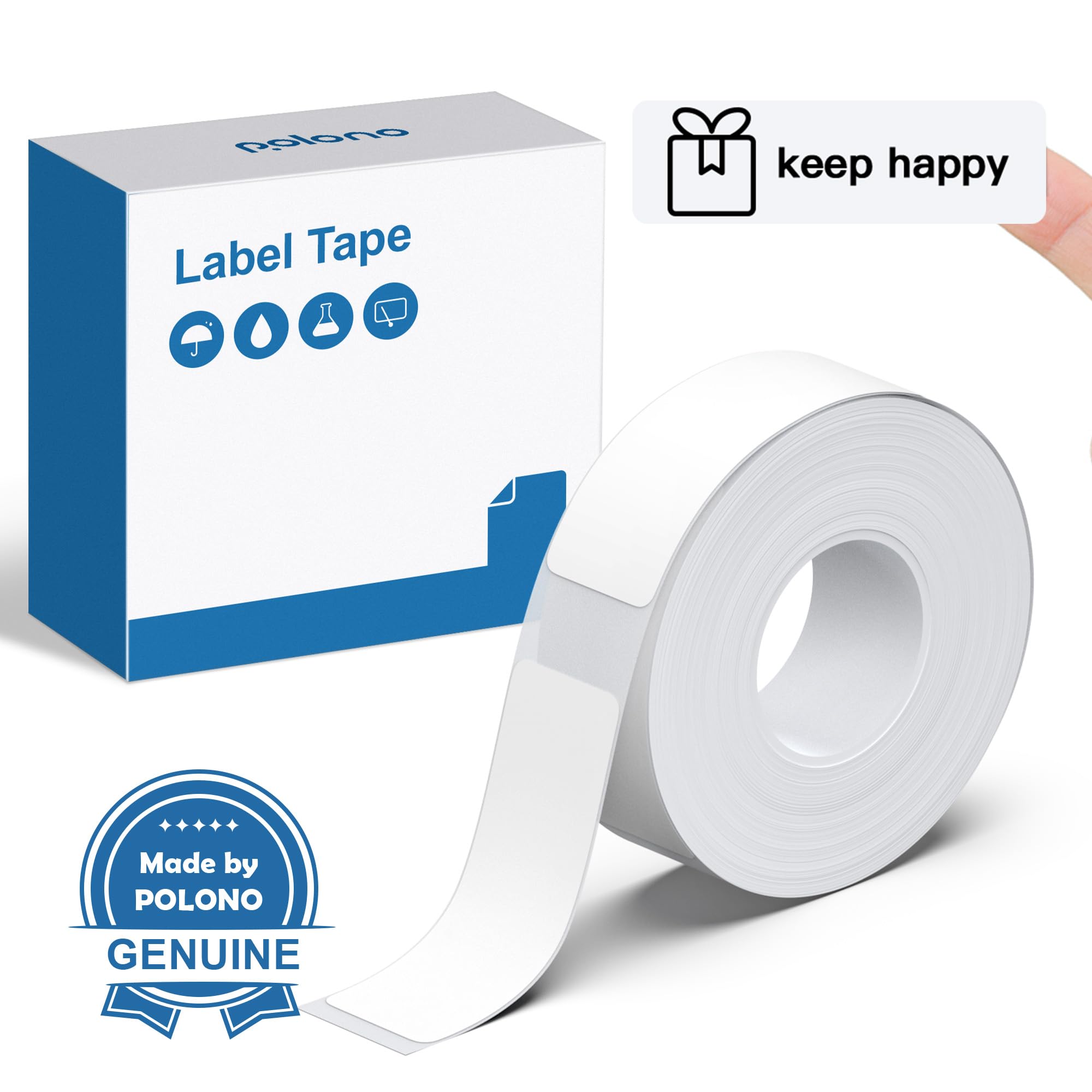 POLONO P31S Label Maker Tape Refill - 15x40mm (0.59