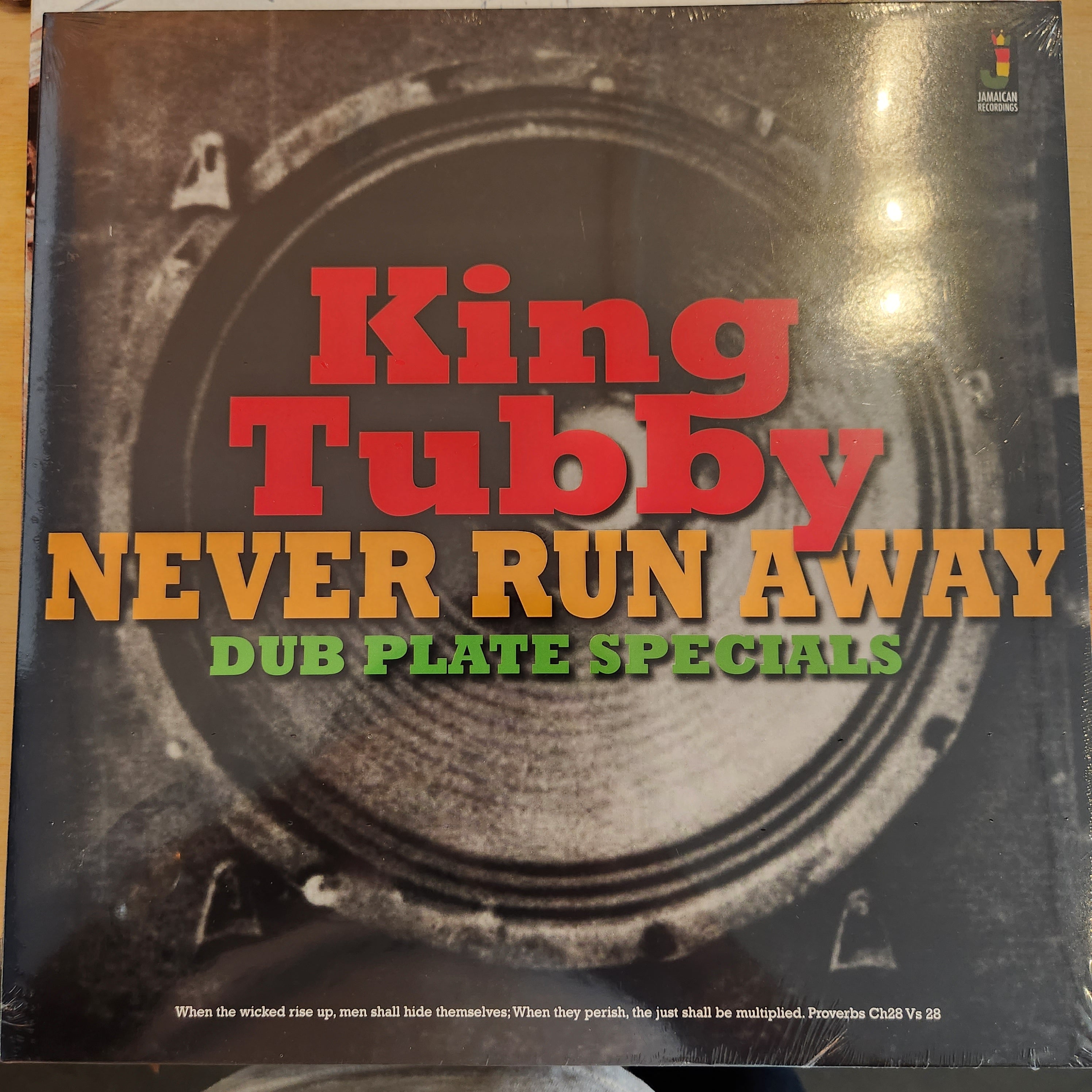 King Tubby - Never Run Away Vinyl LP Record | Reggae Dub Music | Perfect for Collectors & Music Enthusiasts | Great for Home Listening & DJ Sets