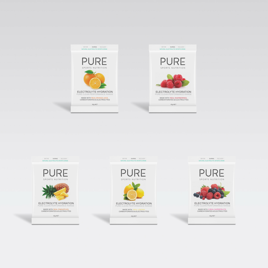 PURE PURE Electrolyte Hydration Powder Packets with Real Pineapple Flavor - 42g (30 Count) | Fast Rehydration for Athletes, Workout Recovery & Travel Essentials