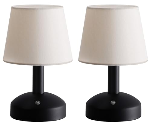 Black + Beige Fabric Lampshde (2 Pack)