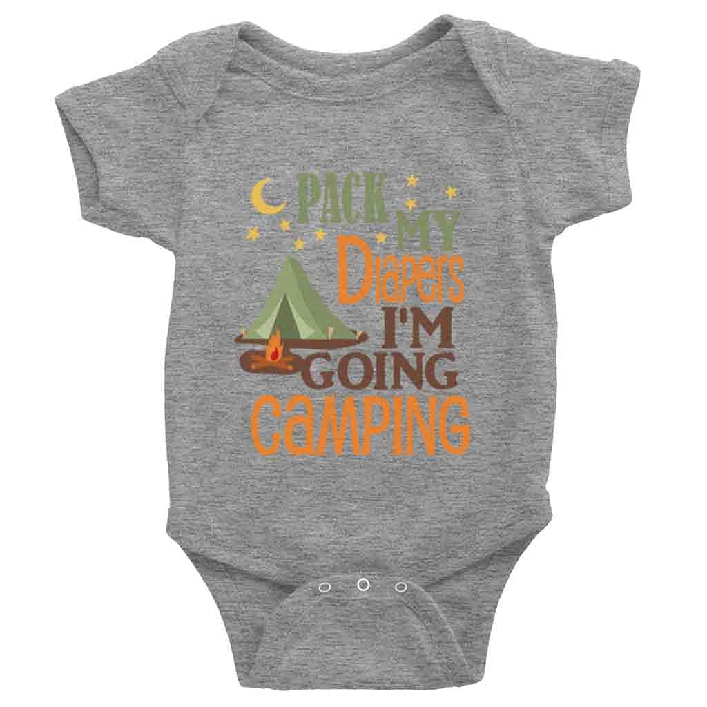 Adorable Pack Diaper Camping Bodysuit for Baby Girls & Boys - Soft Infant Toddler Creeper Outfit - Perfect for Outdoor Adventures & Family Trips