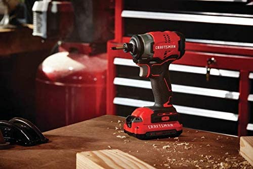CRAFTSMAN 20V Cordless Impact Driver Kit (CMCF810C1) - Certified Refurbished with Full Warranty - Powerful Tool for DIY Projects & Professional Construction Work