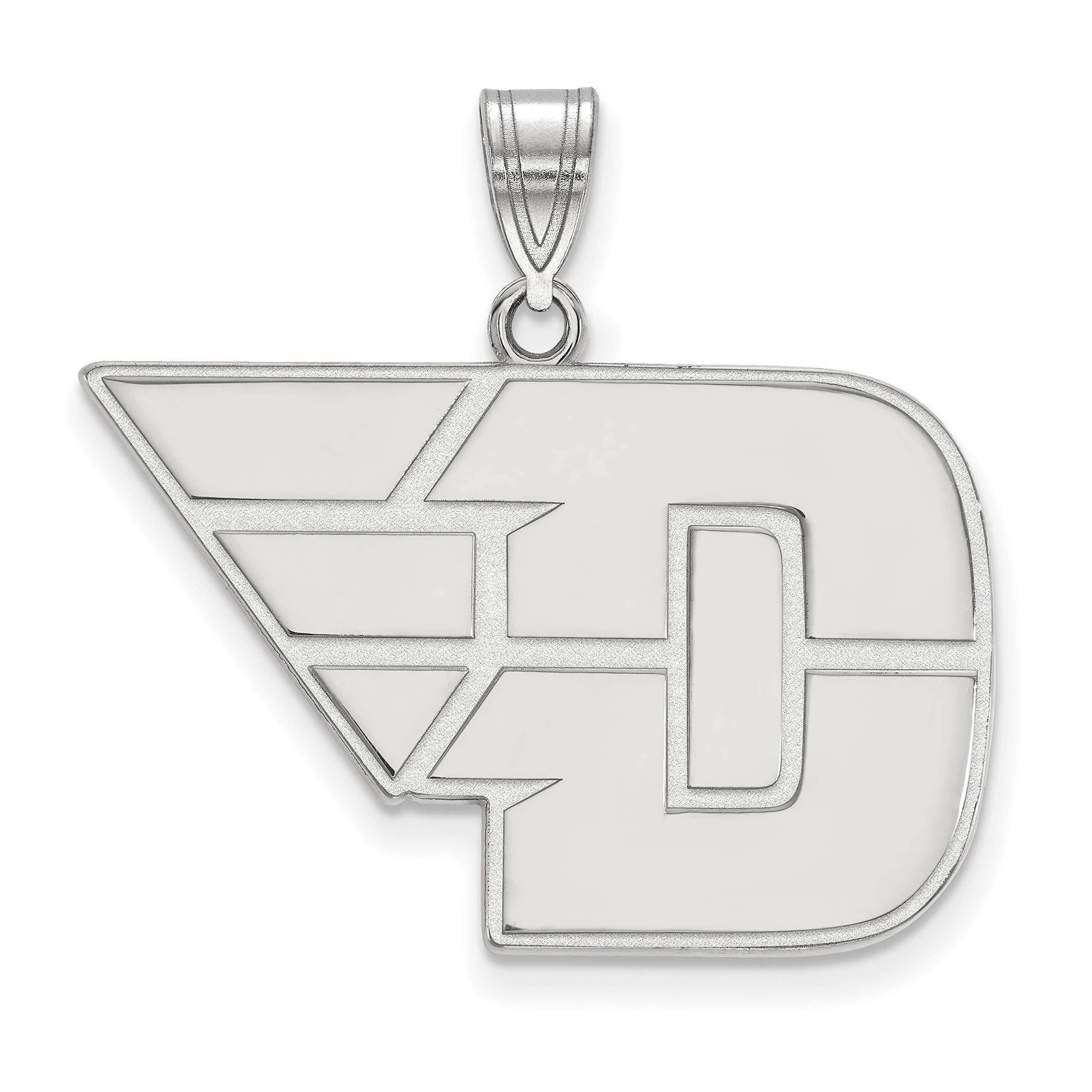 University of Dayton Flyers Sterling Silver Letter Logo Pendant - Perfect for Alumni Gifts, Graduation Jewelry & School Spirit Accessories