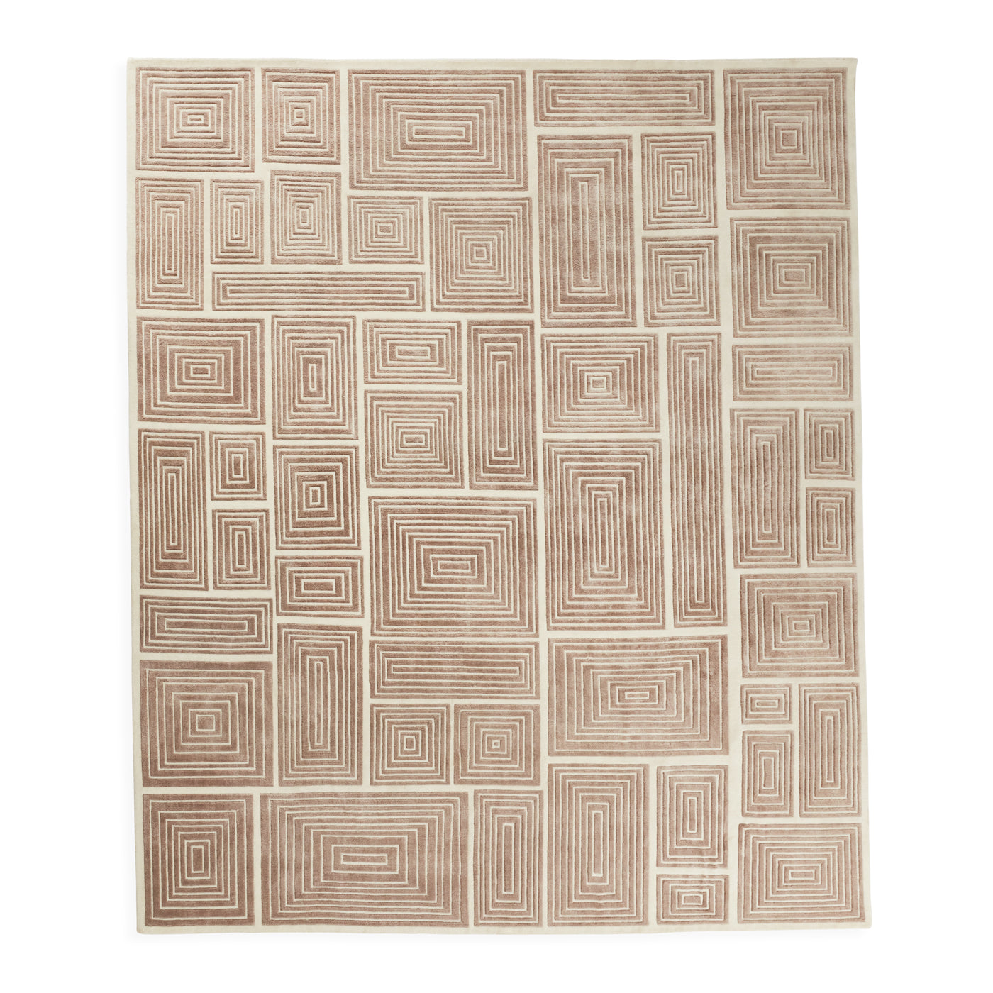 Hand Knotted Blocks Design Area Rug - Soft & Durable for Living Room, Bedroom, Nursery Decor | Perfect for Home, Office & High Traffic Areas