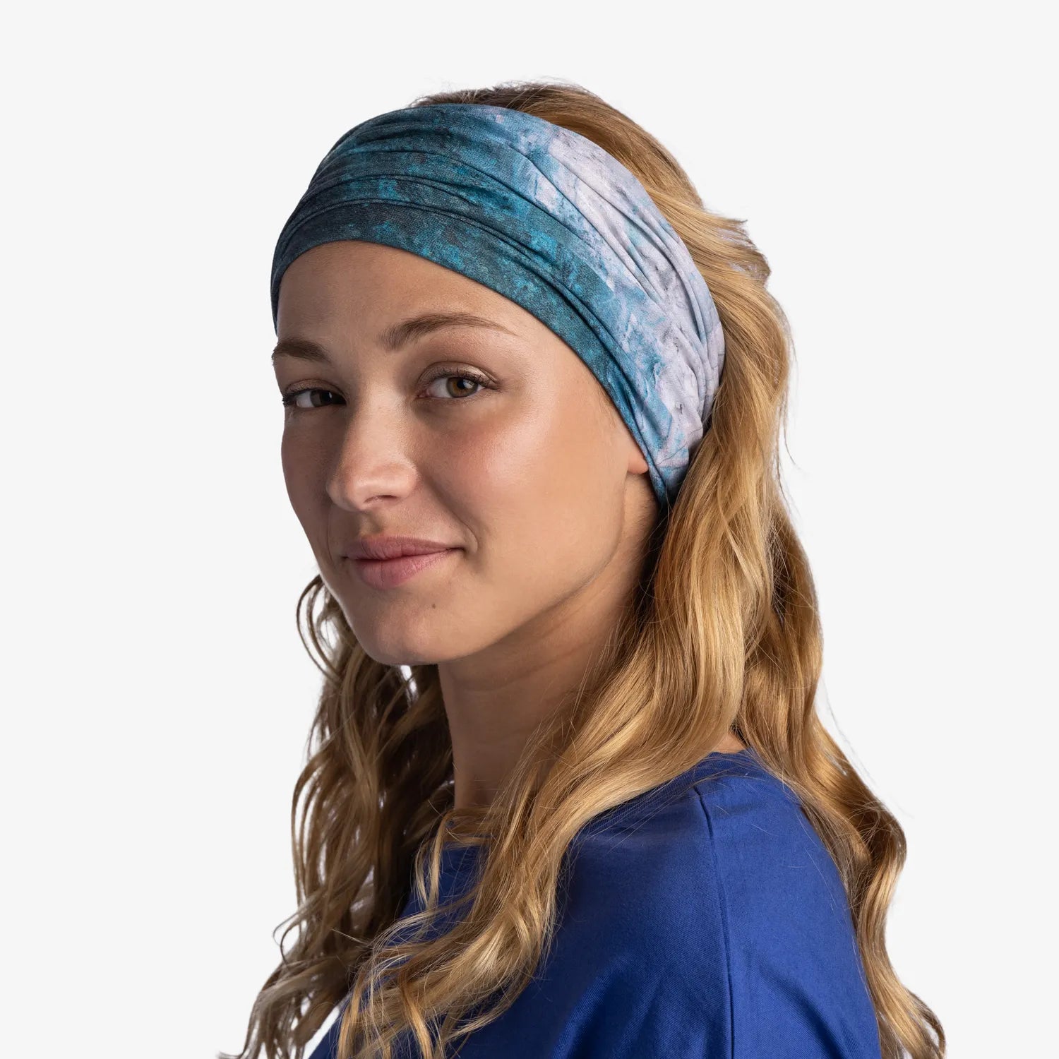 CoolNet UV® Cooling Neck Gaiter - Watsea Blue Surfrider - Breathable Sun Protection for Outdoor Sports, Hiking & Surfing