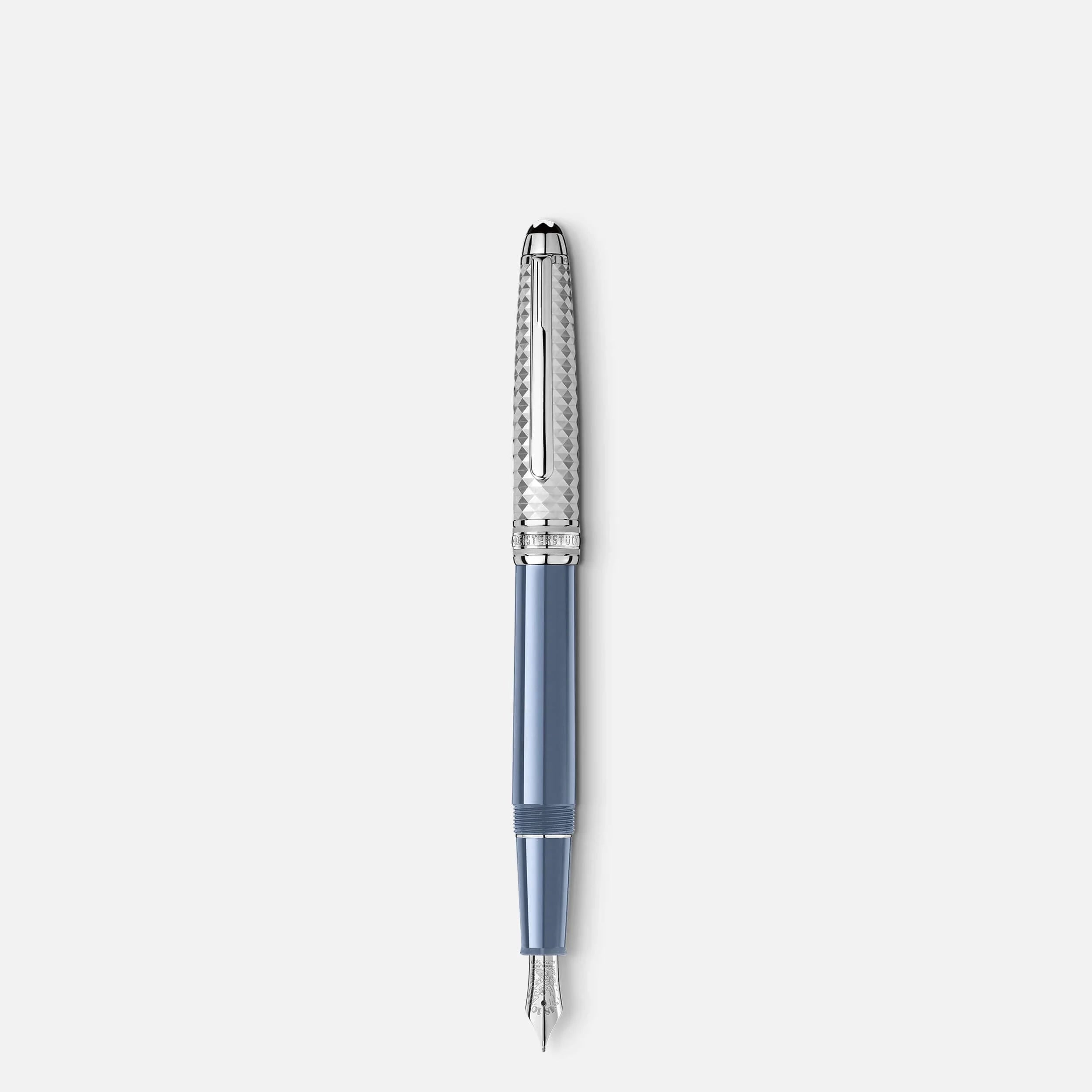 Montblanc Meisterstück Glacier Doué Classique Fountain Pen - Premium Luxury Writing Instrument for Professionals & Collectors - Perfect for Signing Documents, Business Gifts & Calligraphy