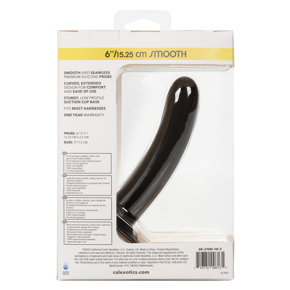 Boundless 6 Inch Smooth Silicone Dildo with Strong Suction Cup - Realistic Adult Toy for Solo Play, Couples Use & BDSM Scenes