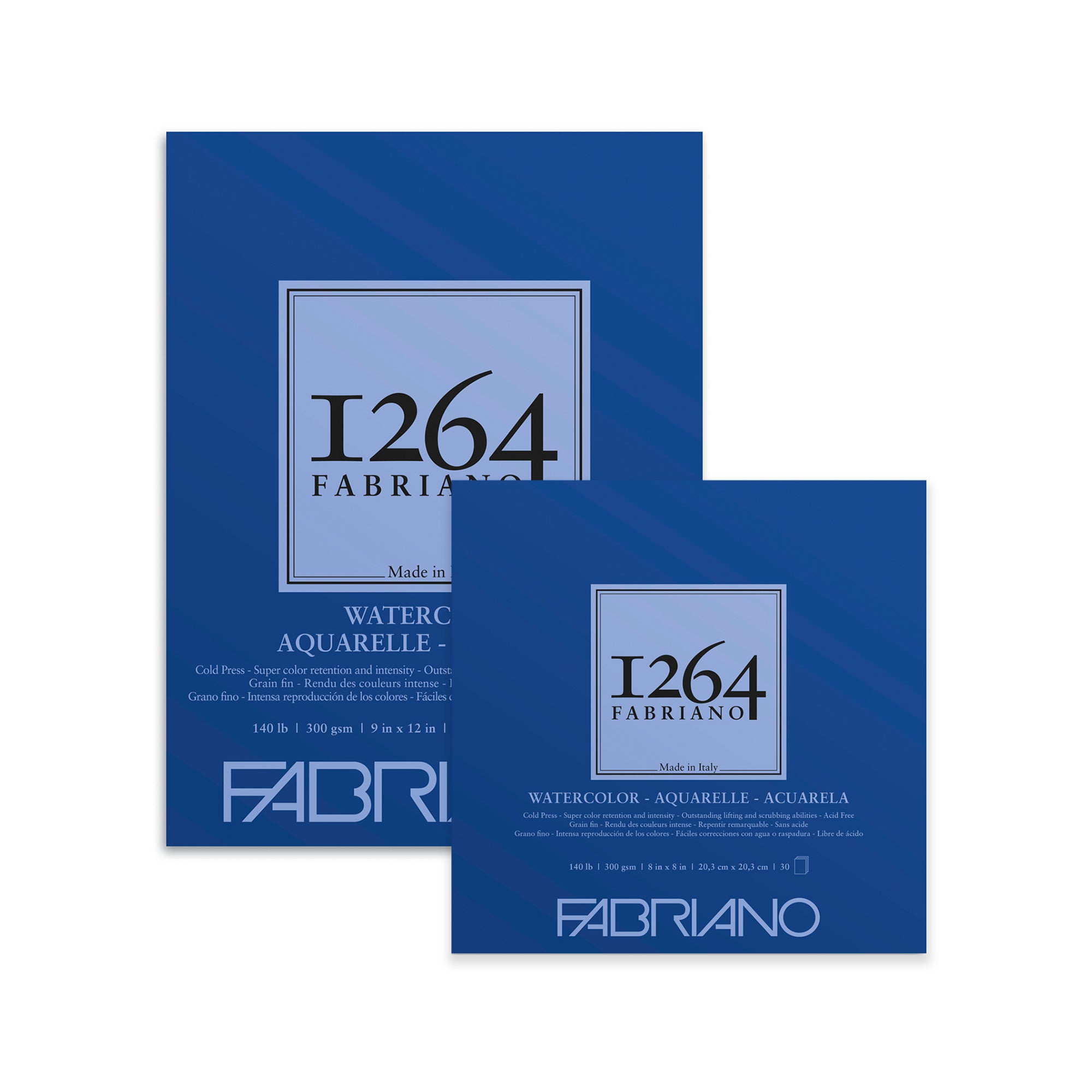 1264 Watercolor Pad - 9x12 Inch Heavyweight Cold Press Paper for Artists, Sketching & Painting - Perfect for Watercolor, Gouache & Acrylic Techniques - Ideal for Studio, Classroom & Outdoor Use